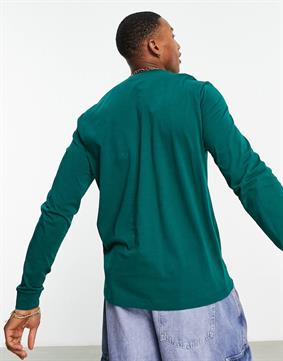 Regular Fit Longsleeve T-shirt-Yeşil