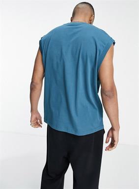Relaxed Fit Vest-Yeşil