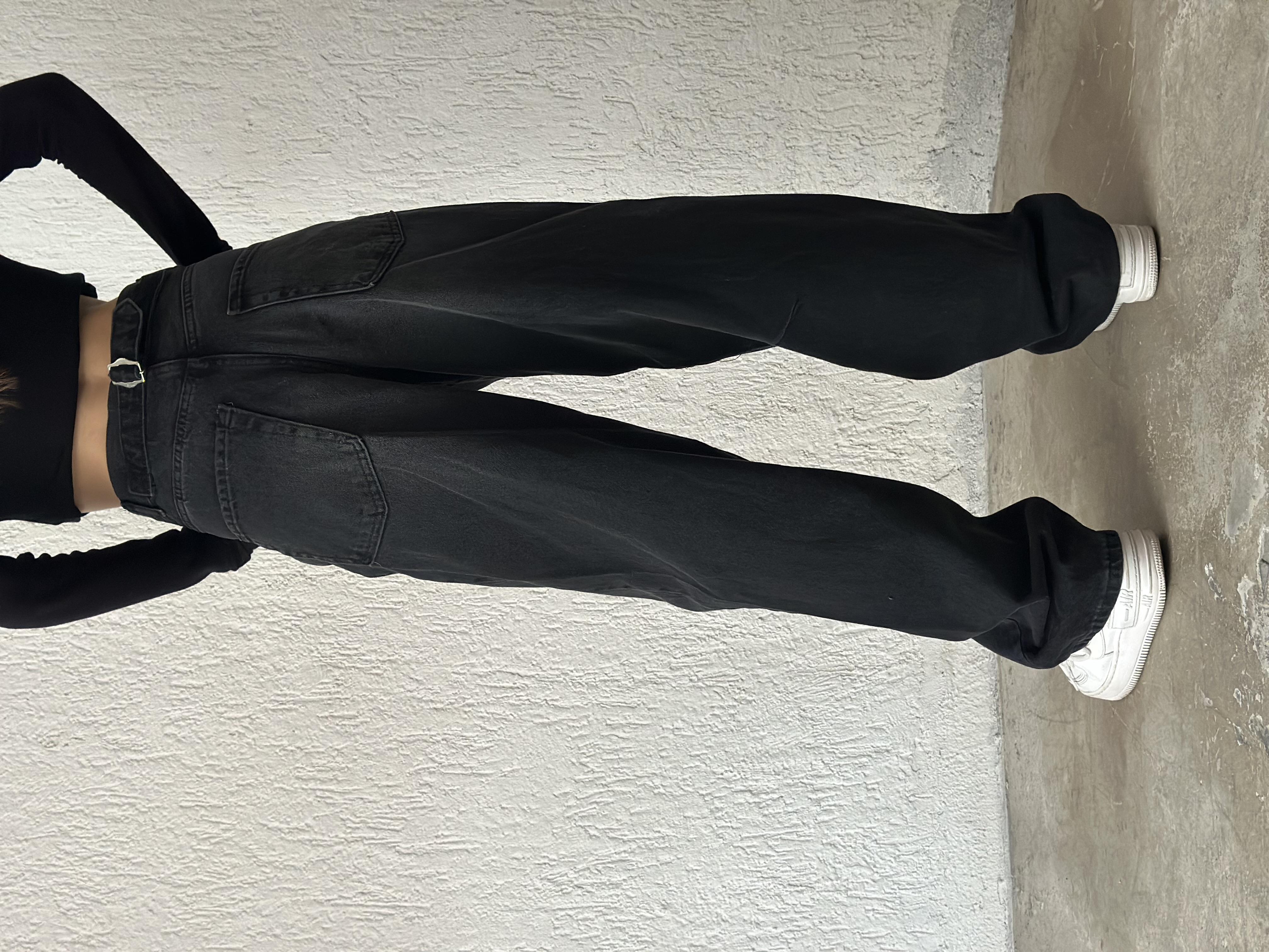 Ayarlanabilir Baggy Jean - Antrasit