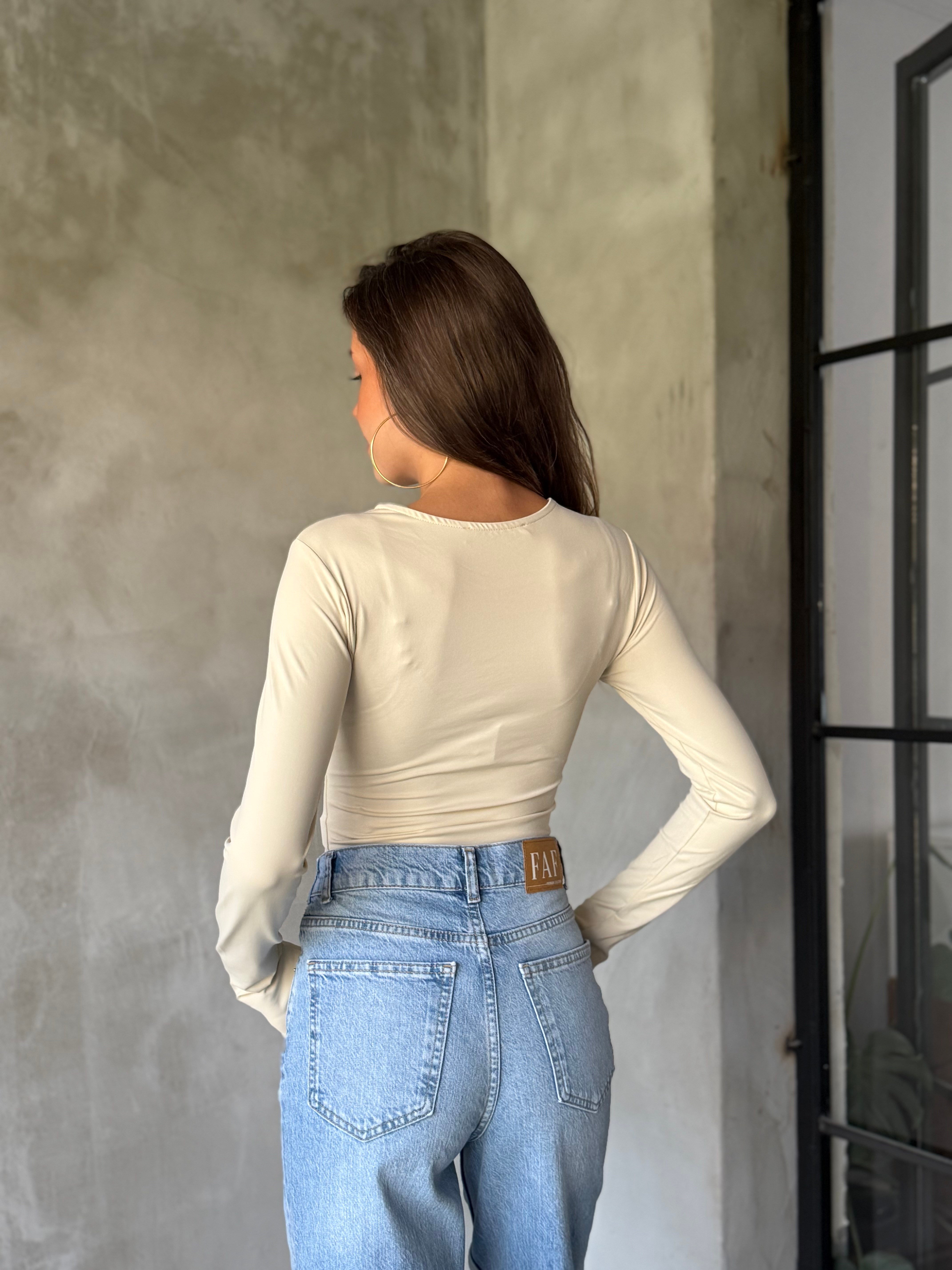 Basic Bodysuit - Krem