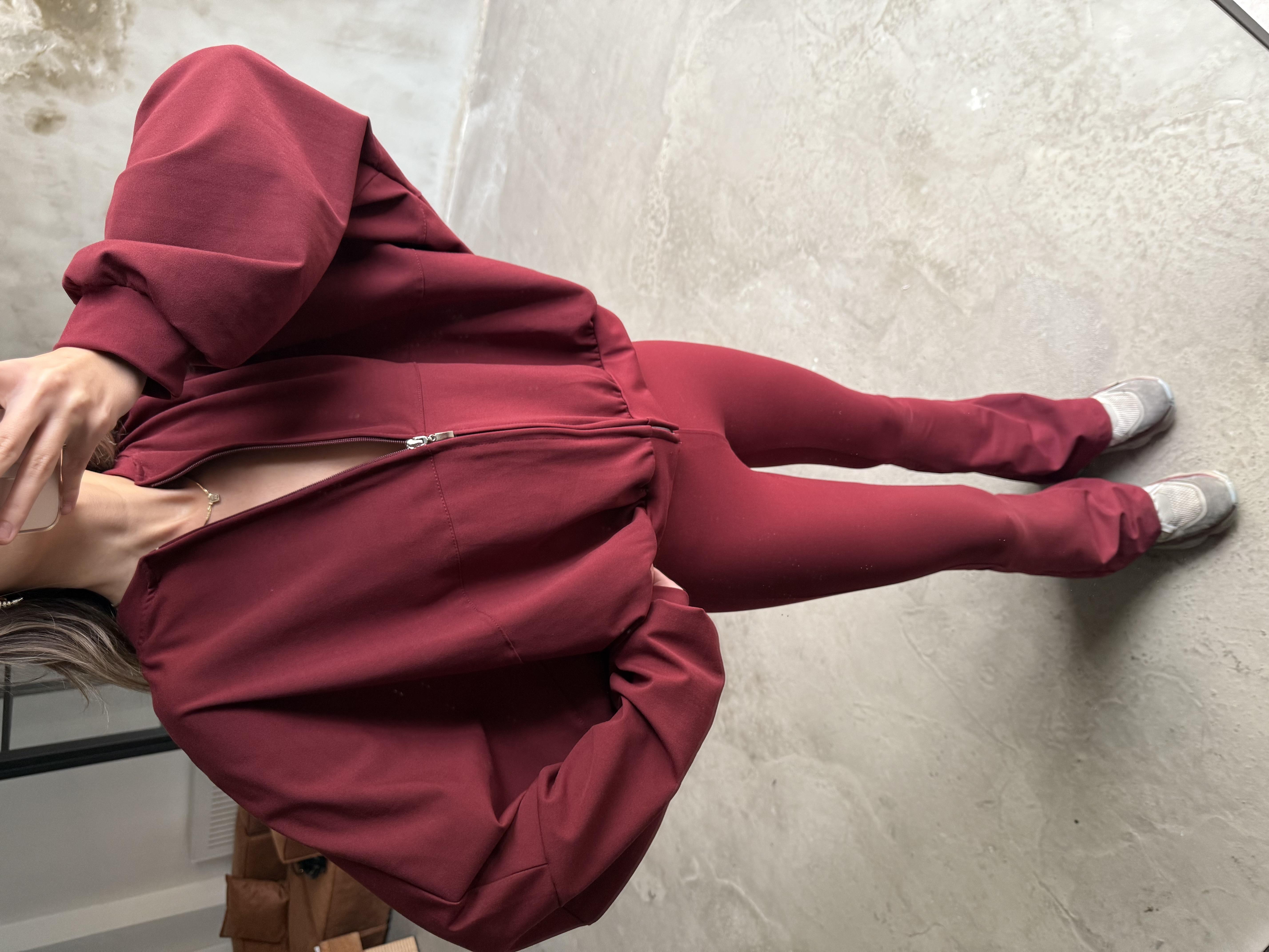 Bordo İspanyol Taytlı Takım