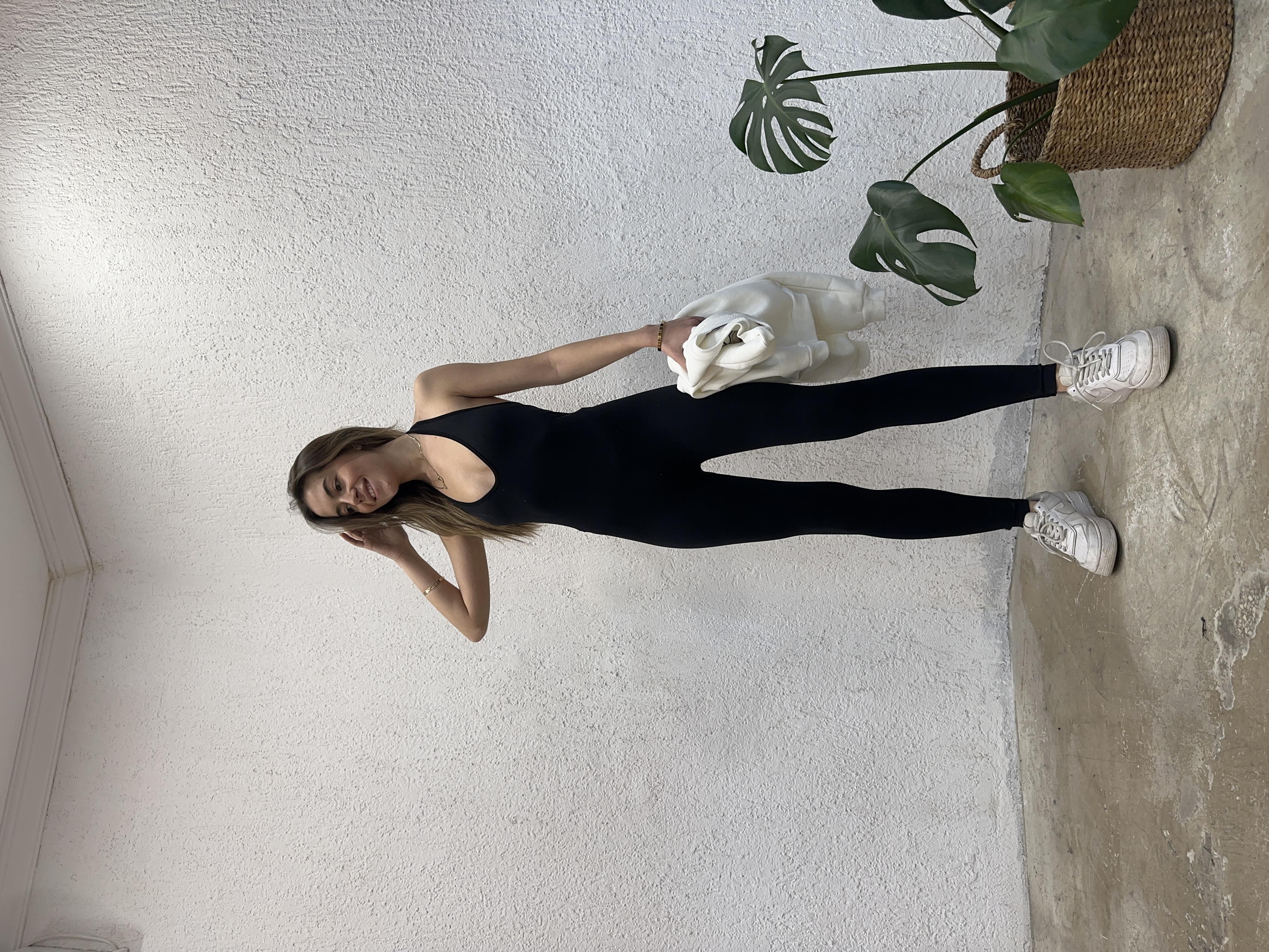 Boyun Bağlamalı Full Body Toparlayıcı Tulum