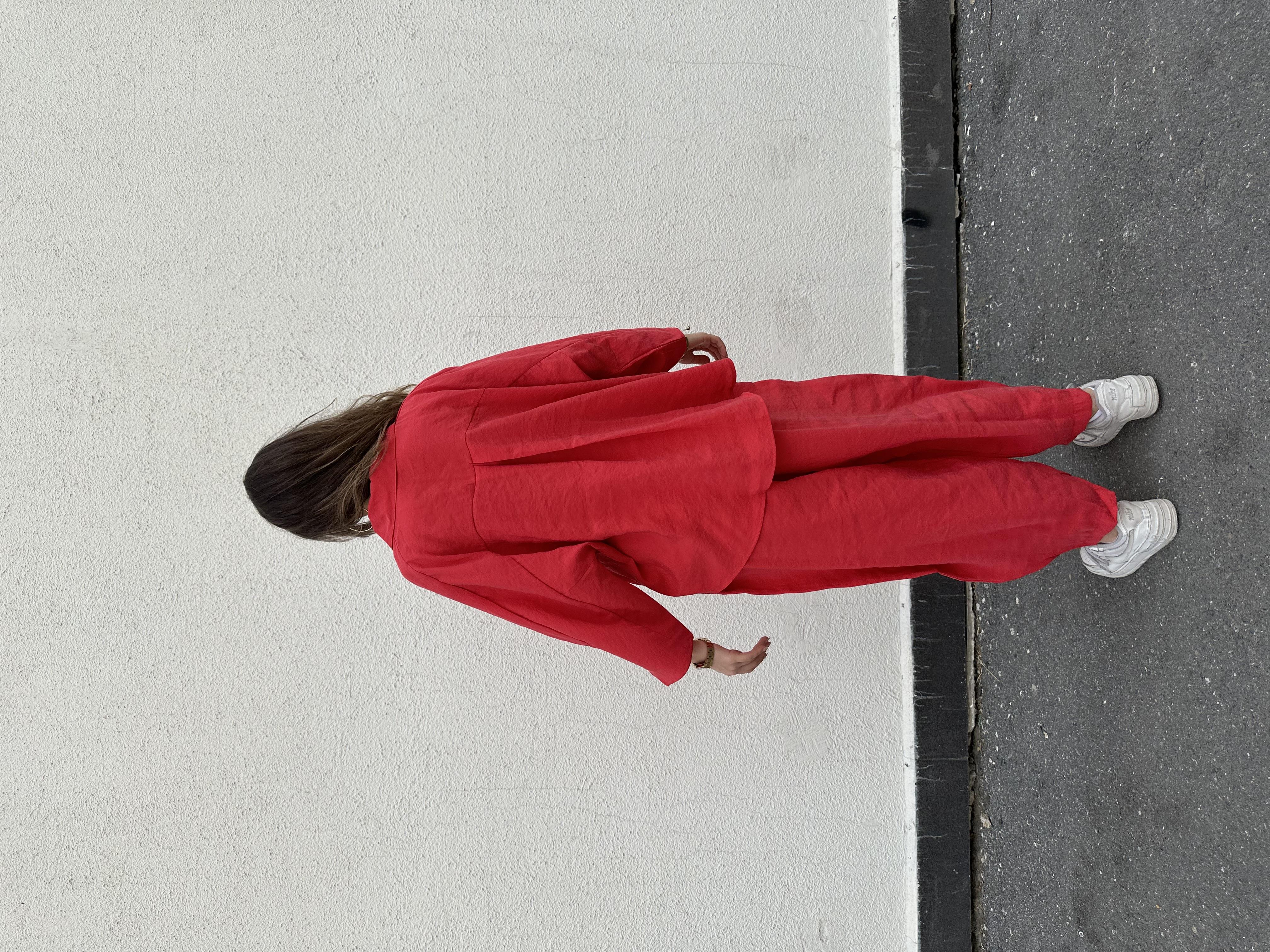 Candy Tensel Oversize Takım - Nar Çiçeği