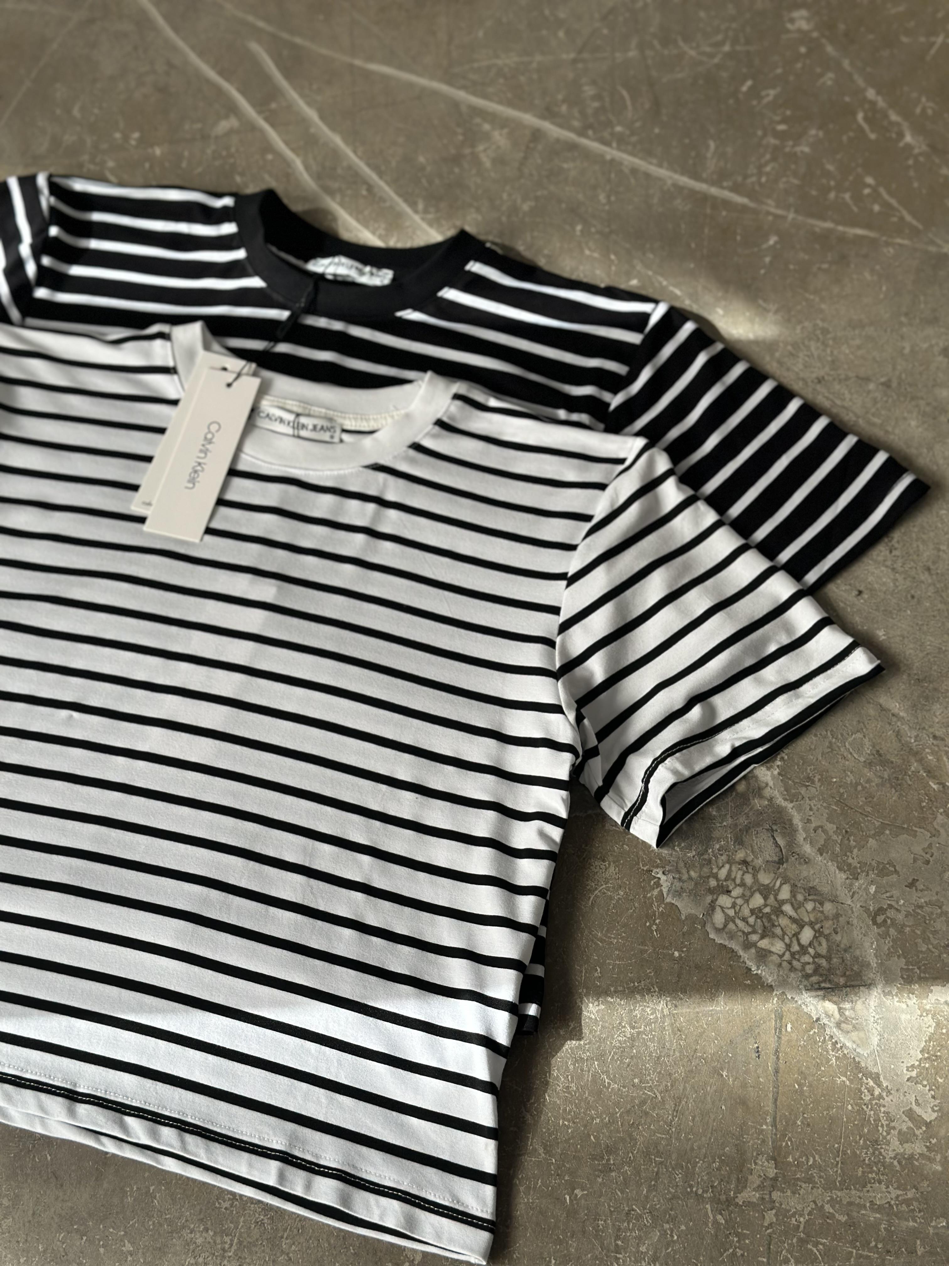 Ck Orj. Çizgili T-shirt