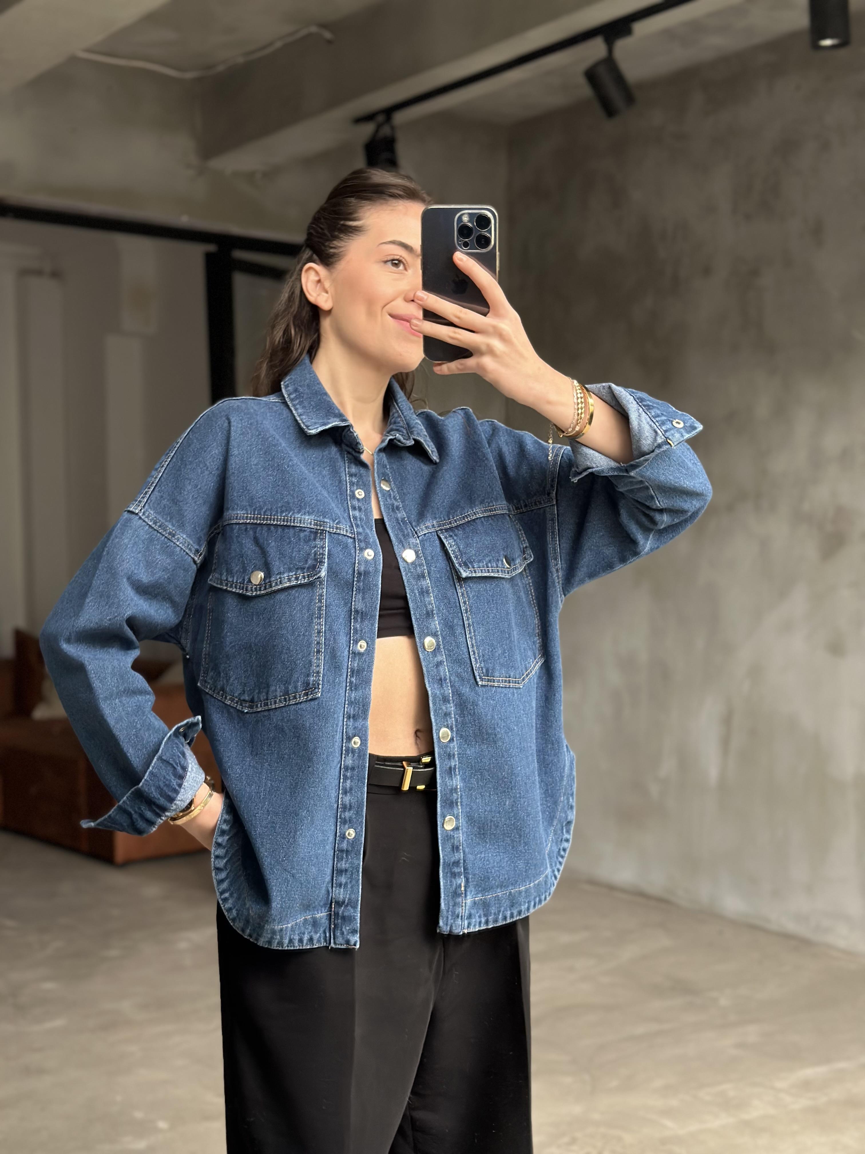 Denim Gömlek Ceket 