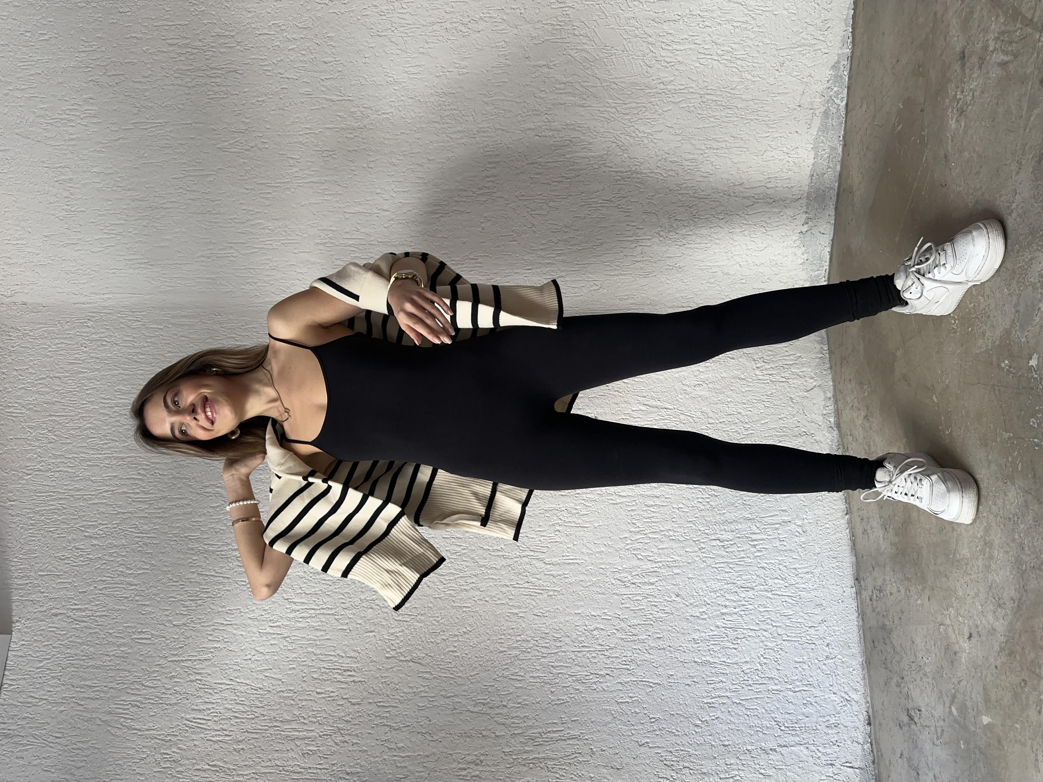 Full Body Likralı Toparlayıcı Tulum - siyah