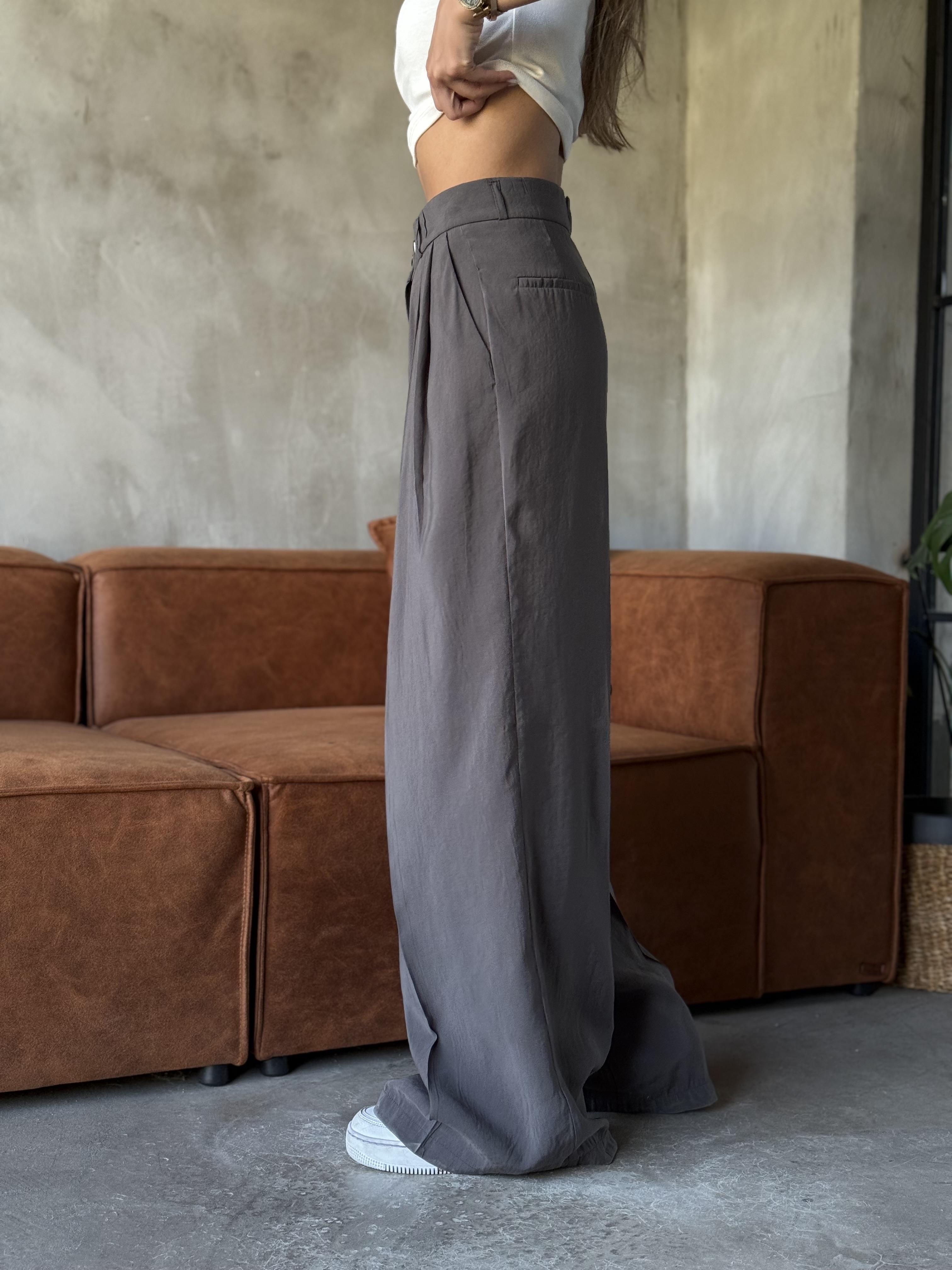 Füme Tencel Pantolon 