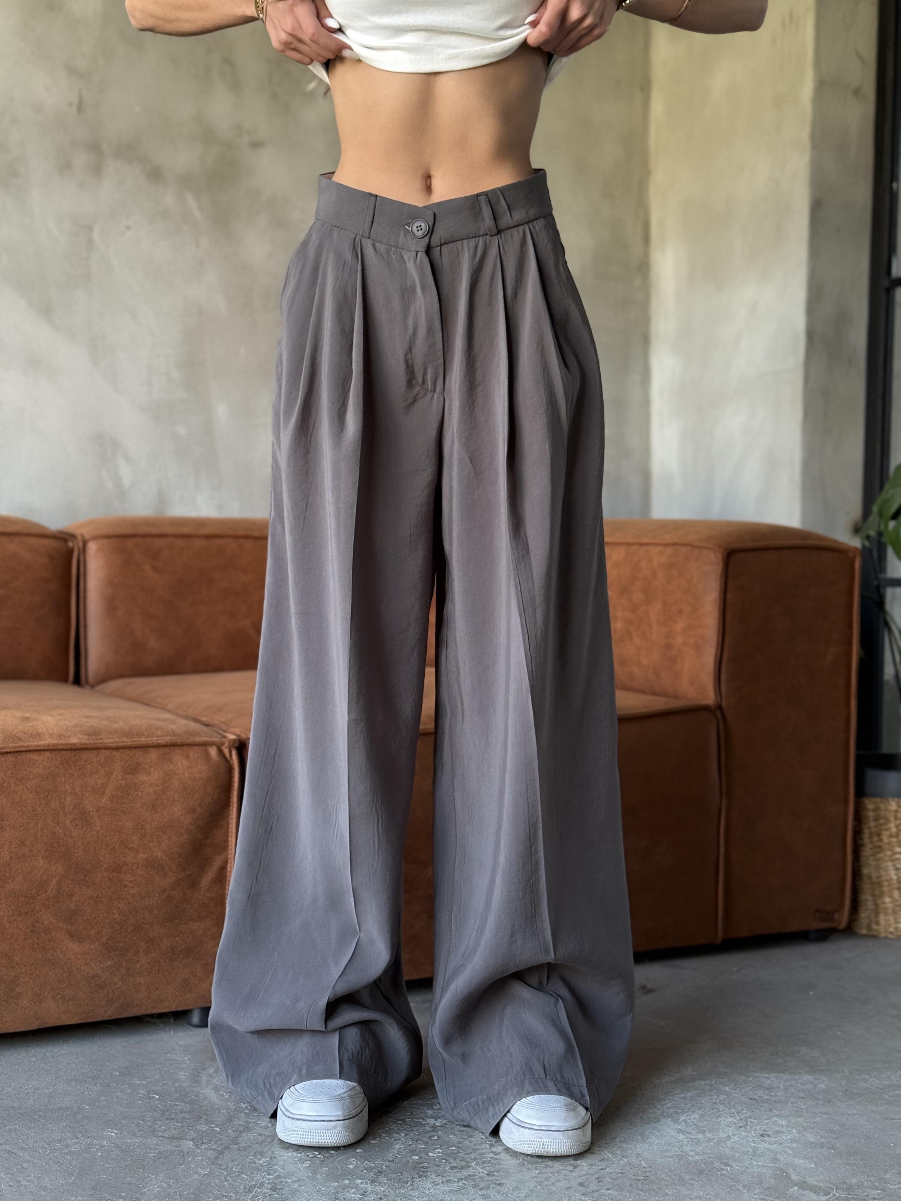 Füme Tencel Pantolon 