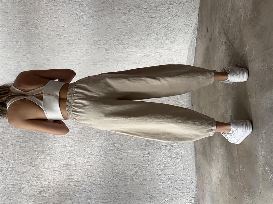 Gabardin Şalvar Pantolon - Bej