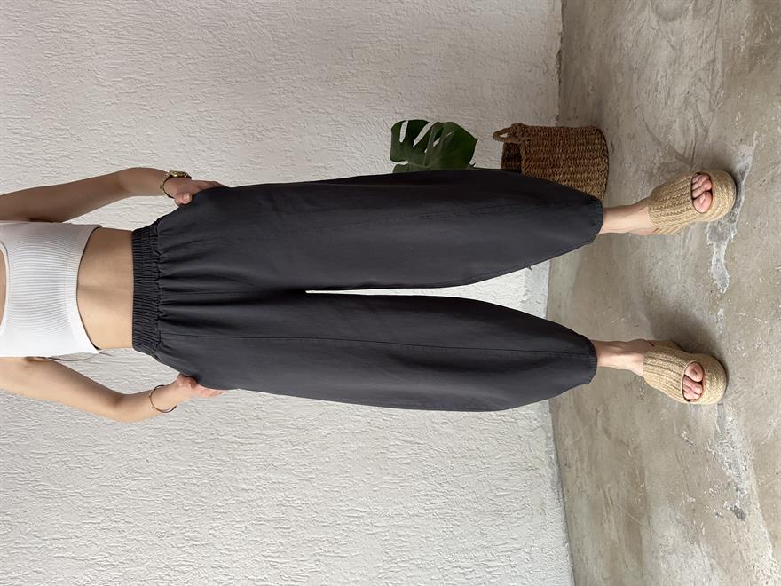 Gabardin Şalvar Pantolon - füme 
