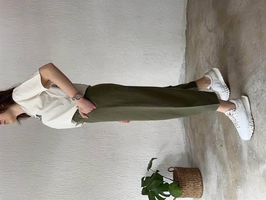 gabardin Şalvar Pantolon - Haki