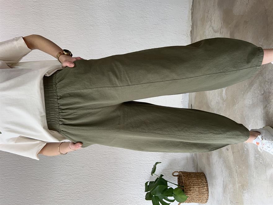 gabardin Şalvar Pantolon - Haki