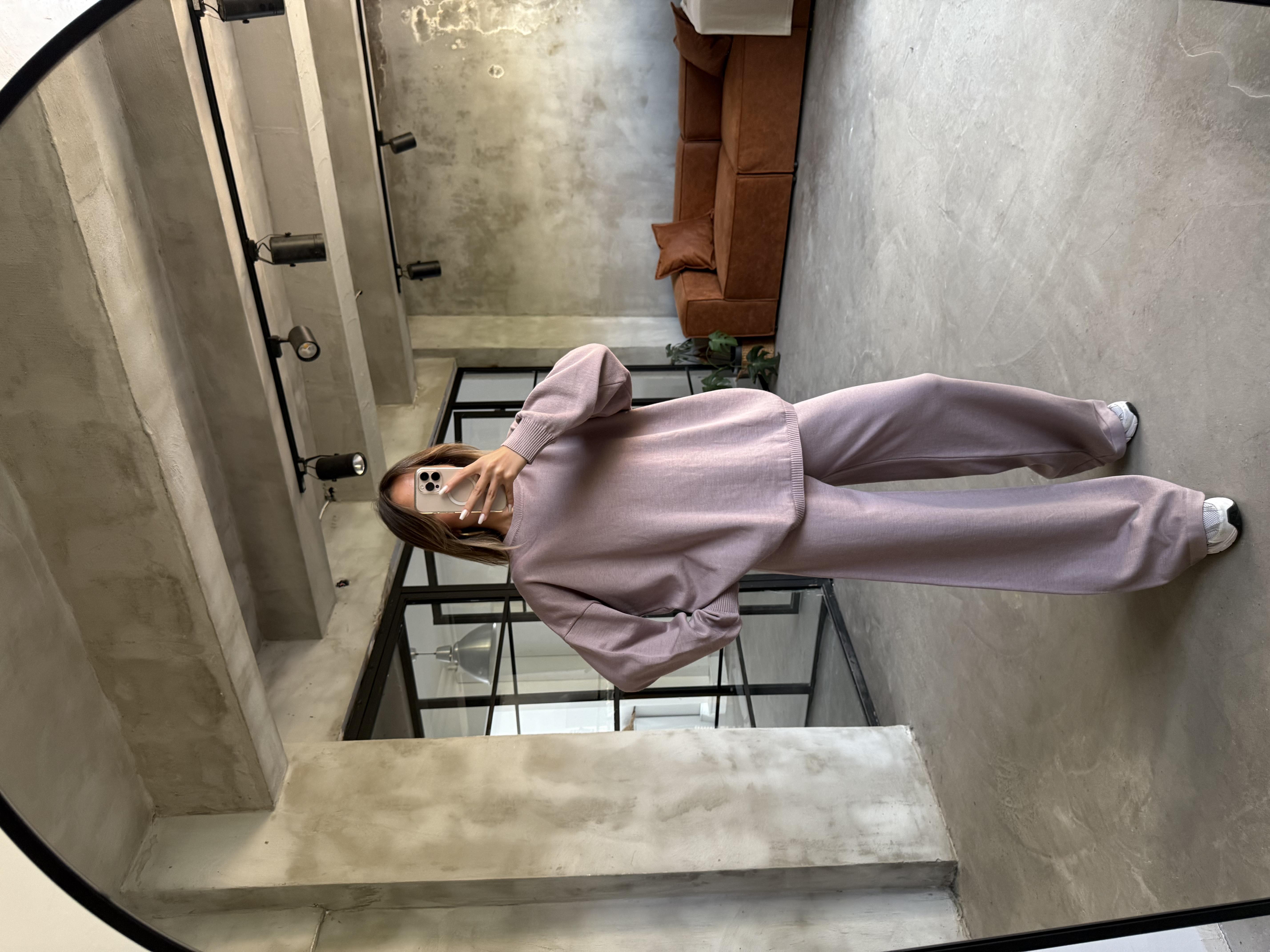 Gül Kurusu Basic Oversize Triko Takım