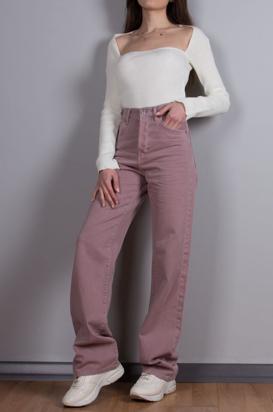 Gül Kurusu Straight Jean