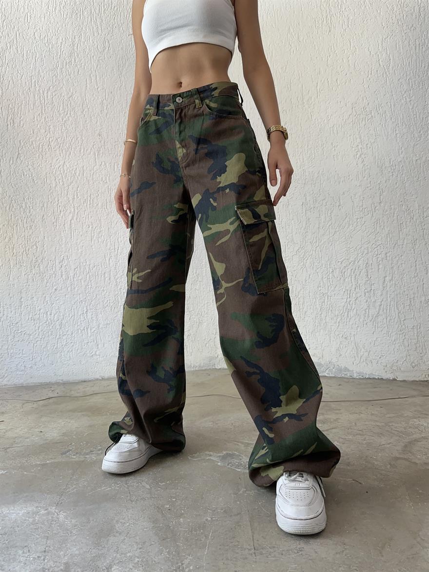 Kamuflaj Kargo Jean