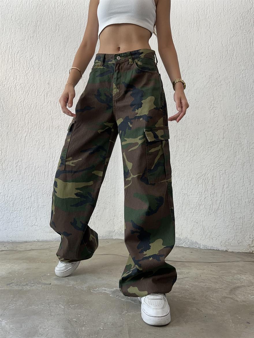 Kamuflaj Kargo Jean