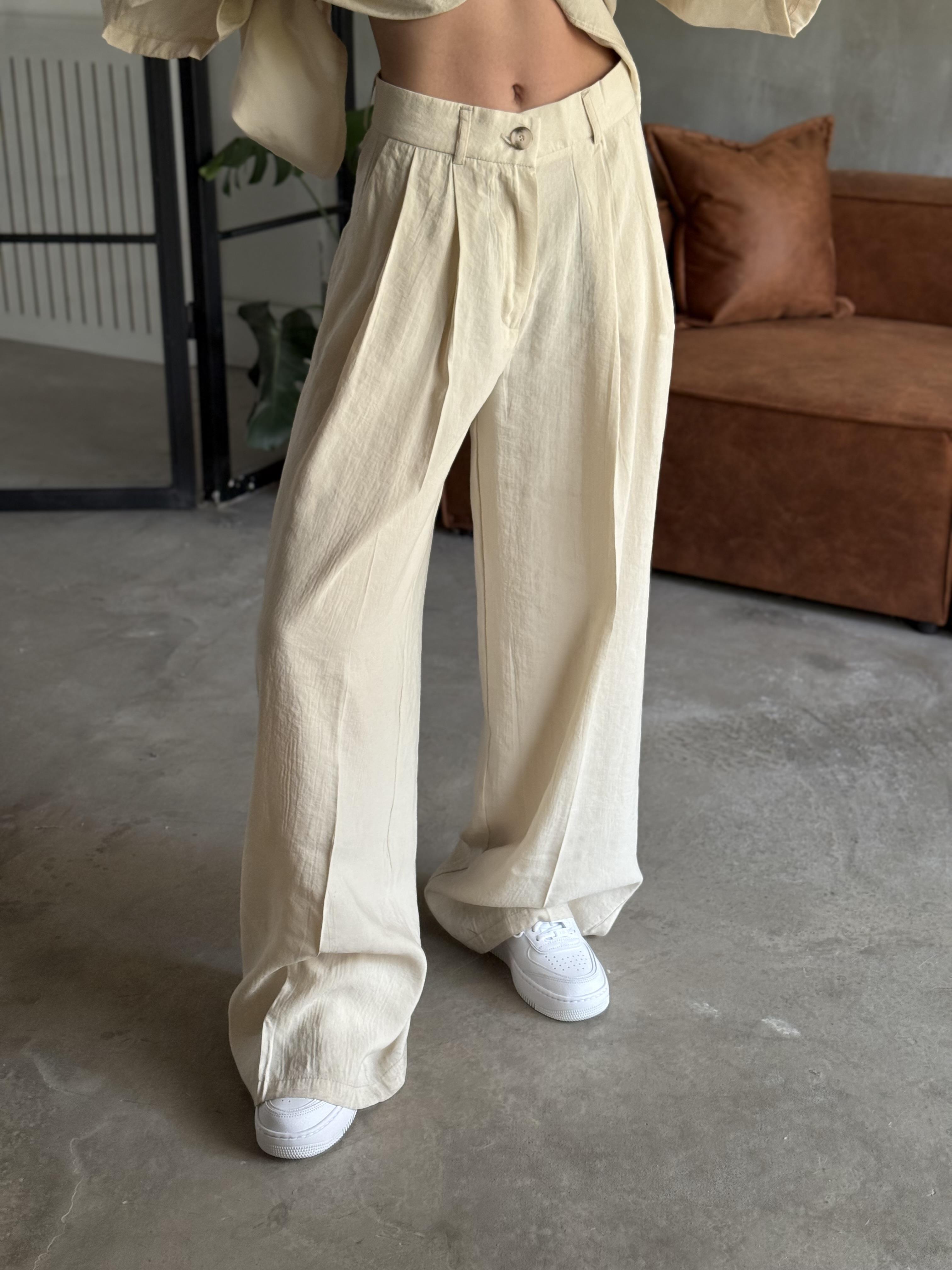 Krem Premium Tensel Oversize Takım