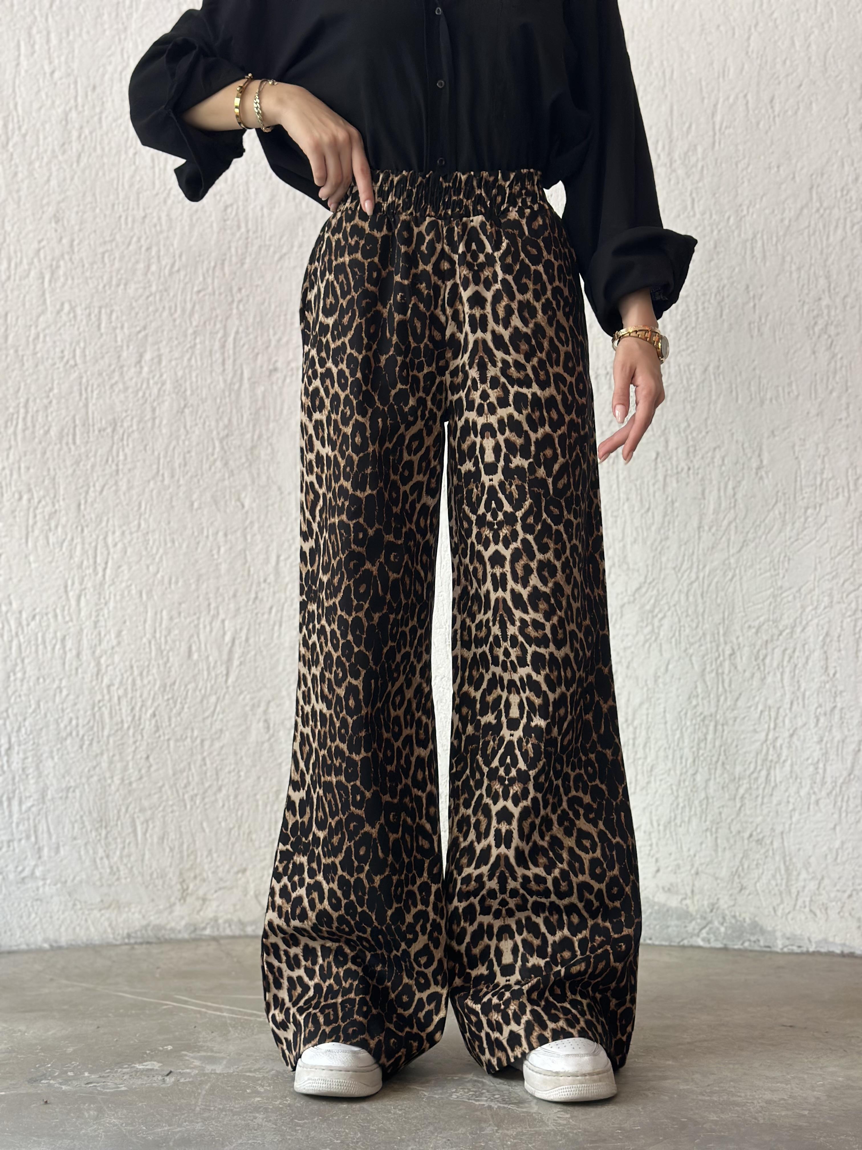 Leopar Gabardin Palazzo 