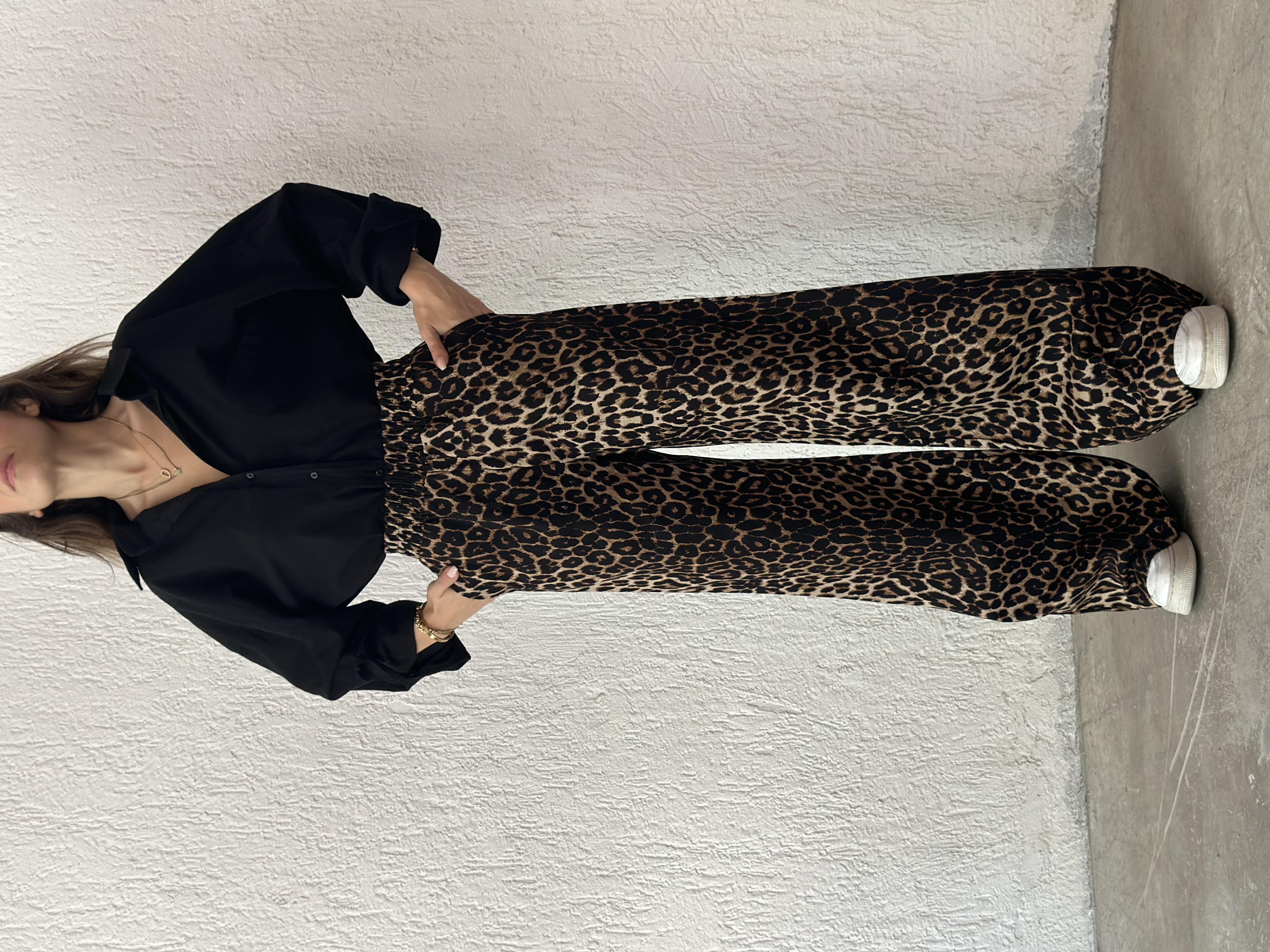 Leopar Gabardin Palazzo 