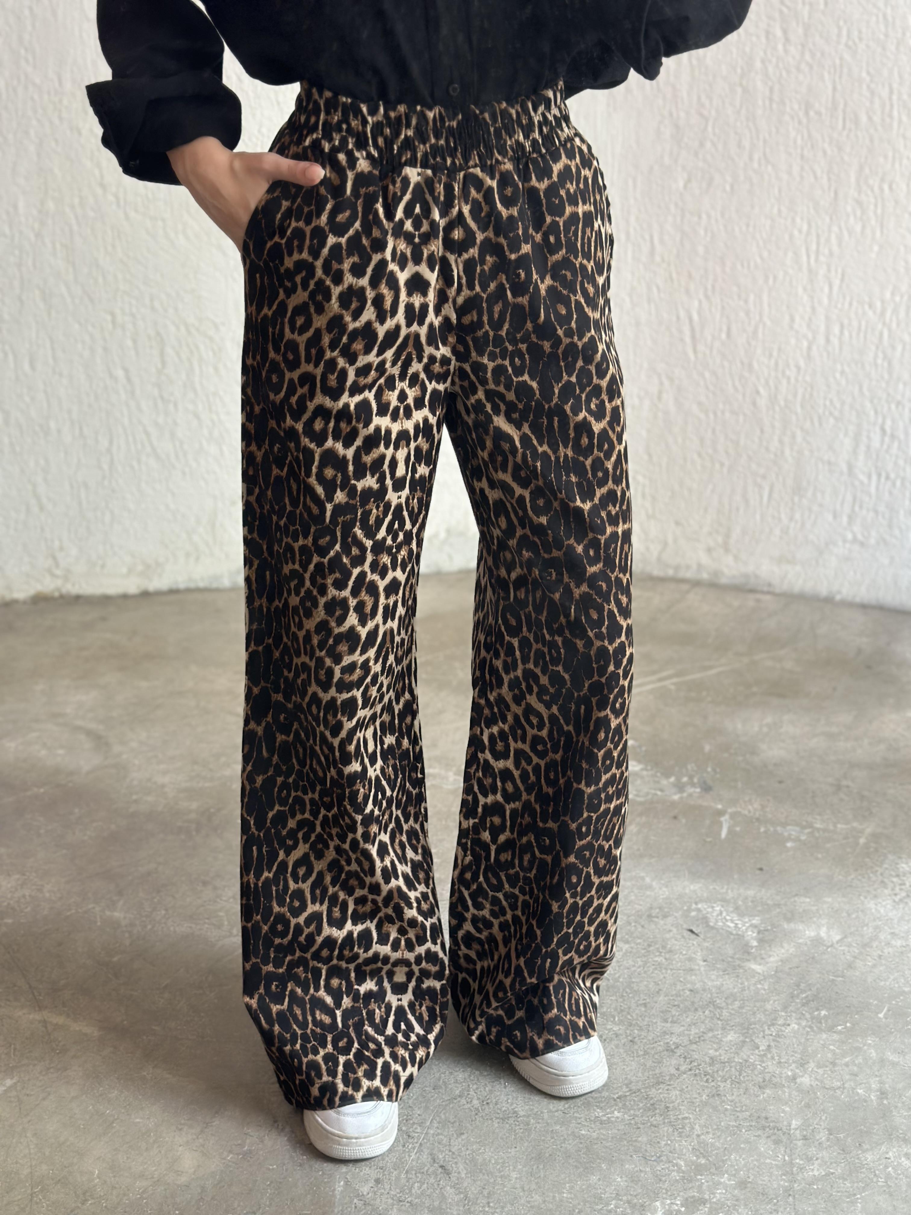 Leopar Gabardin Palazzo 