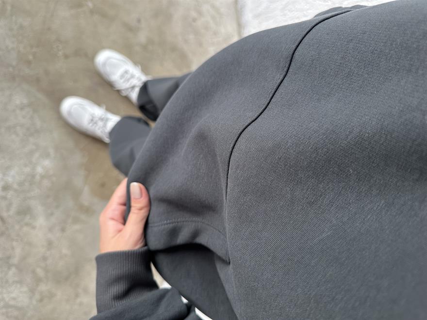 Oversize Basic Eşofman Takımı -Antrasit