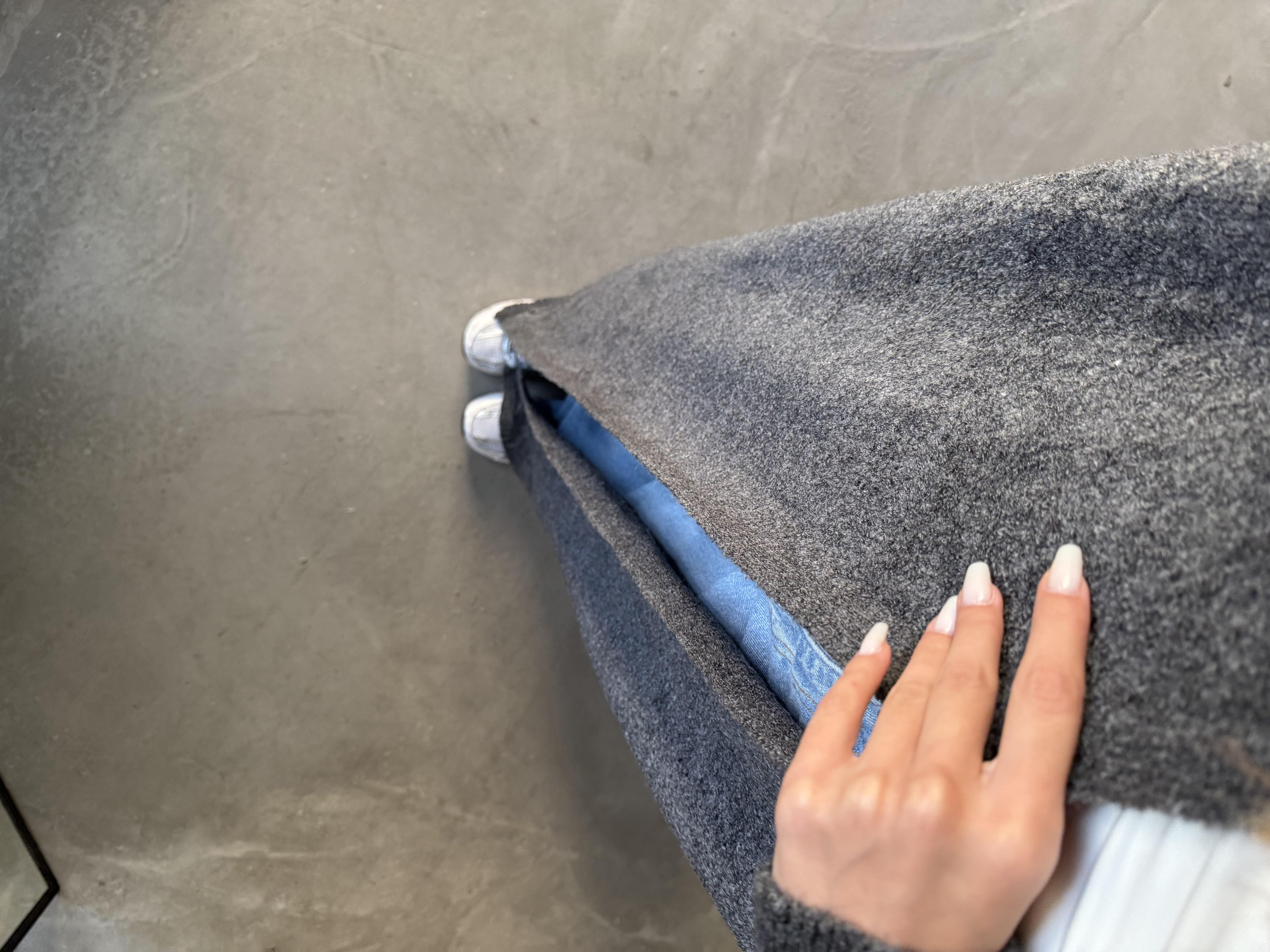 Oversize Maxi Boy Triko Hırka - Antrasit
