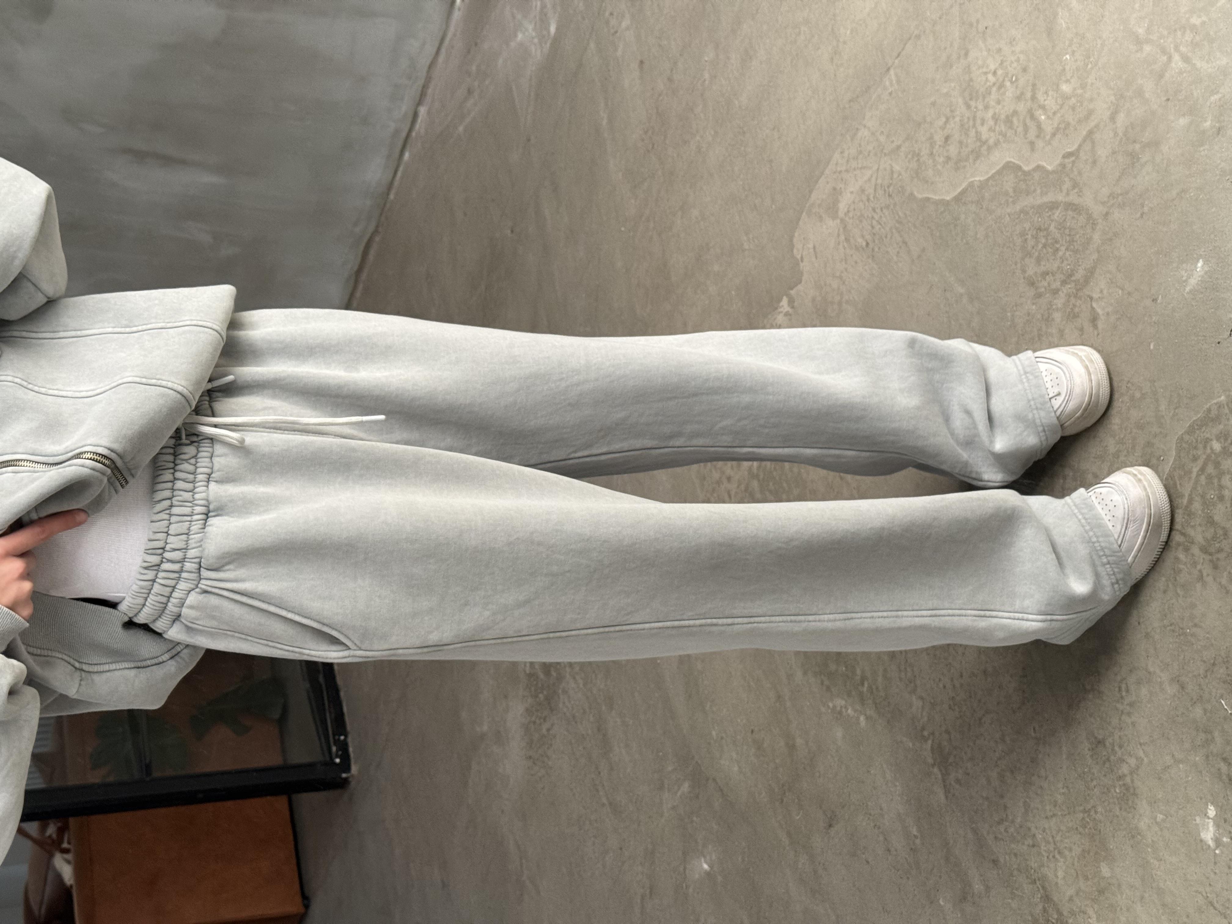 Oversize Yıkamalı İkili Takım - Gri
