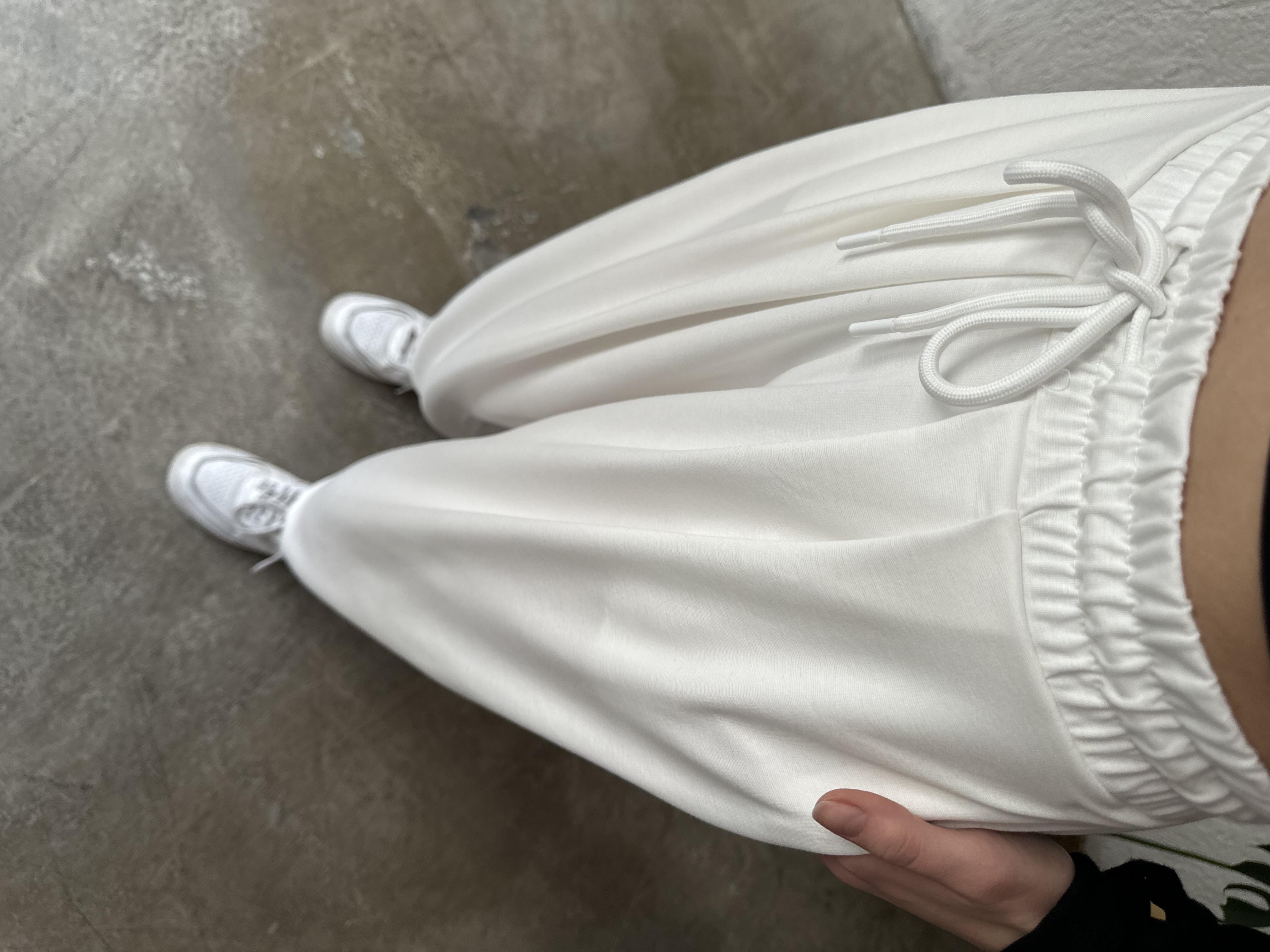 Oysho Modal Karışımlı Dökümlü Şalvar Pantolon - Beyaz