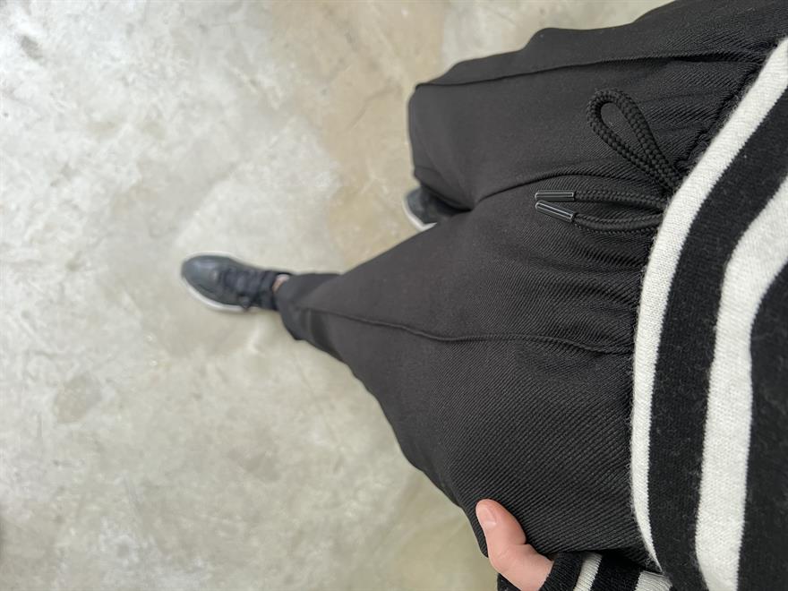 Paça Lastikli Jogger Pantolon - Siyah