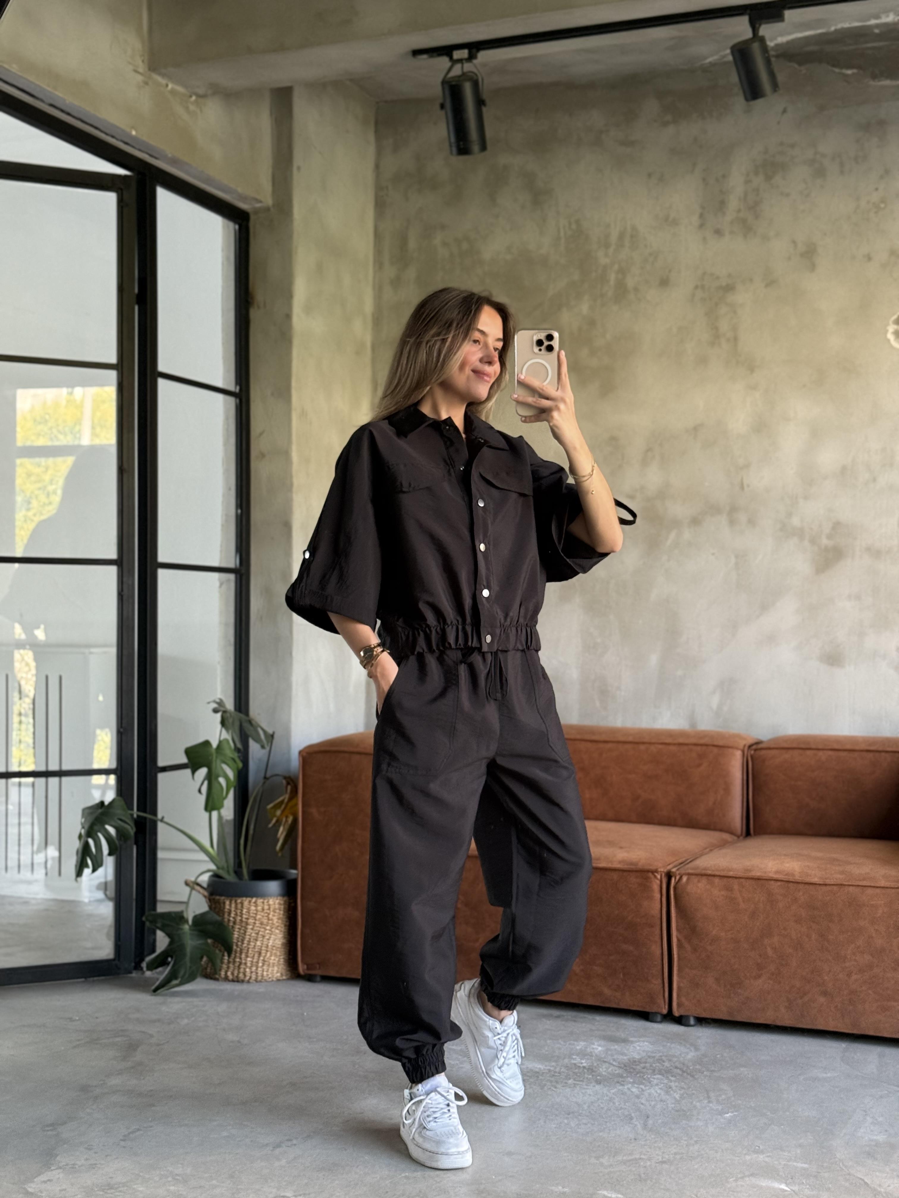 Paraşüt Kumaş Ceket Jogger Takım