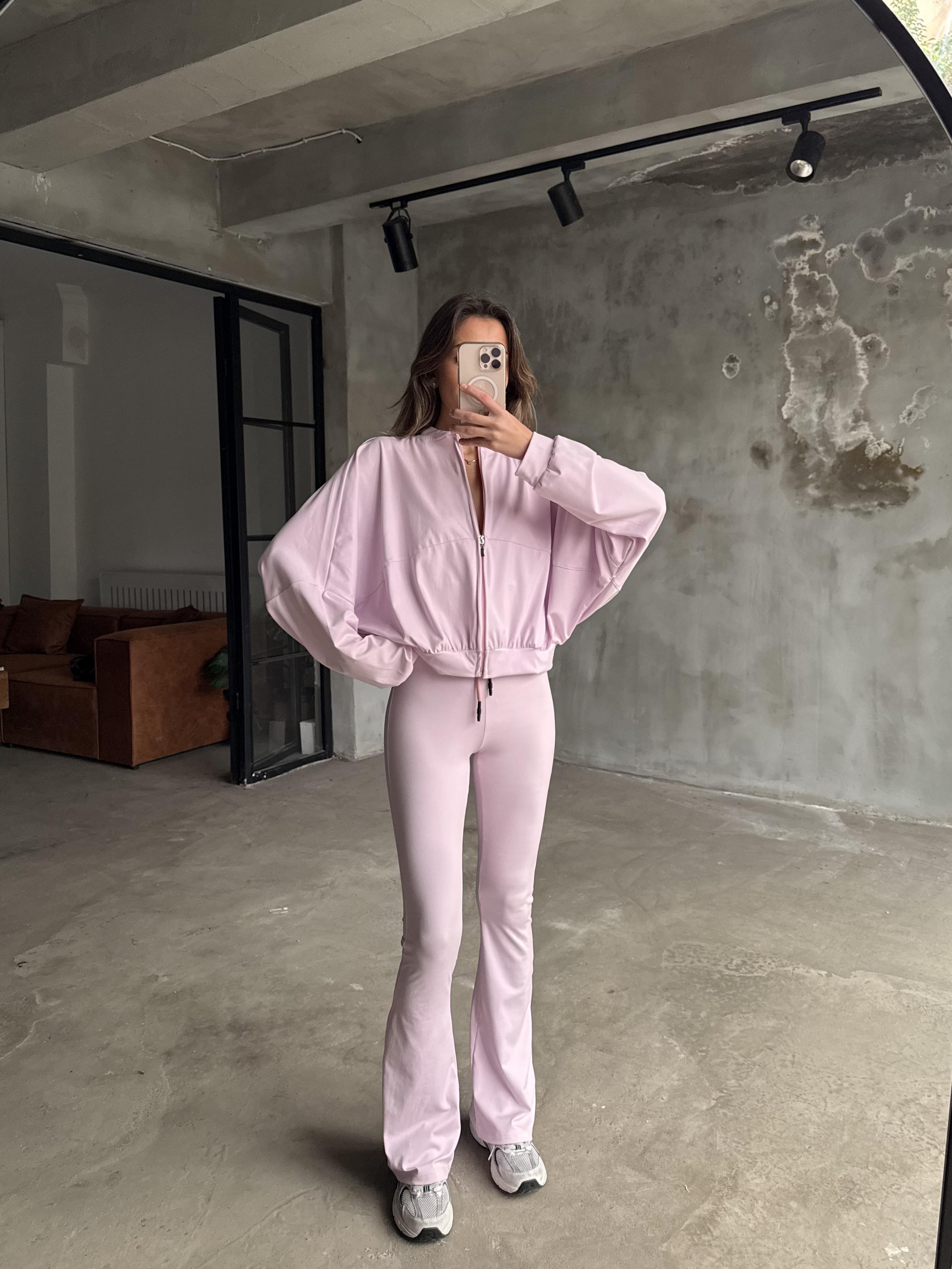 Pembe İspanyol Taytlı Takım