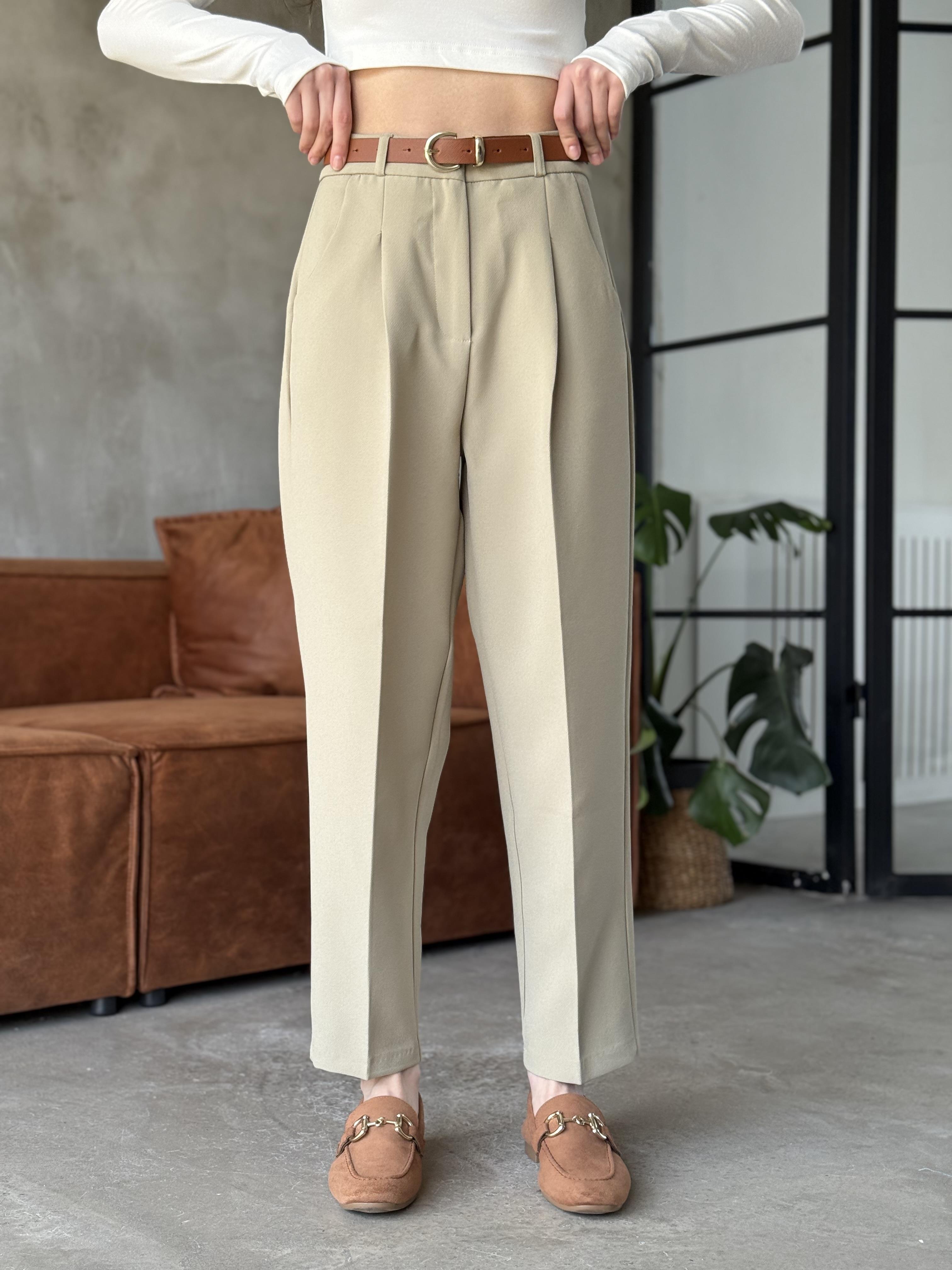 Perry Premium Kemerli Havuç Pantolon - Yeşil