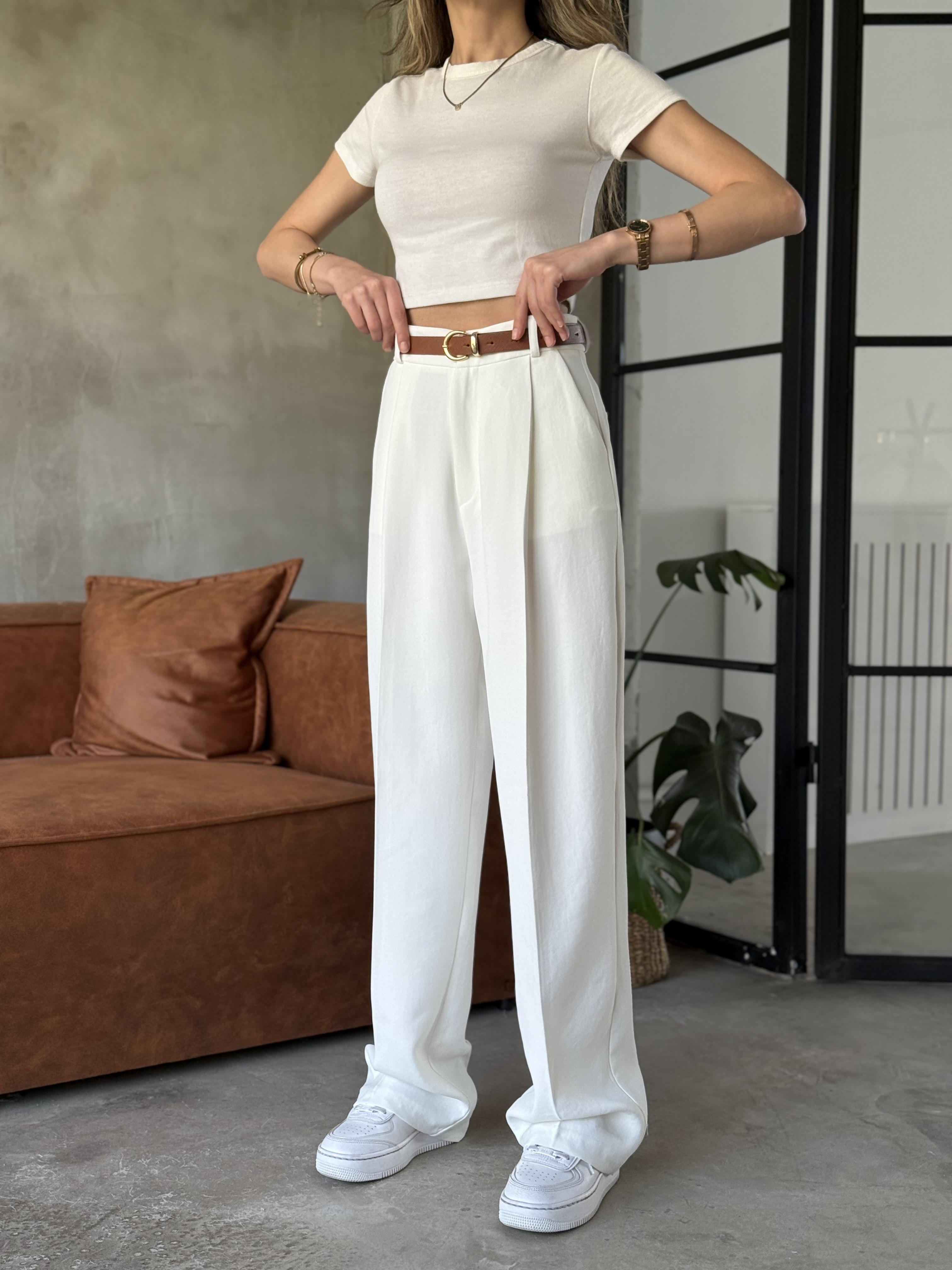 Perry Premium Pensli Palazzo Beyaz