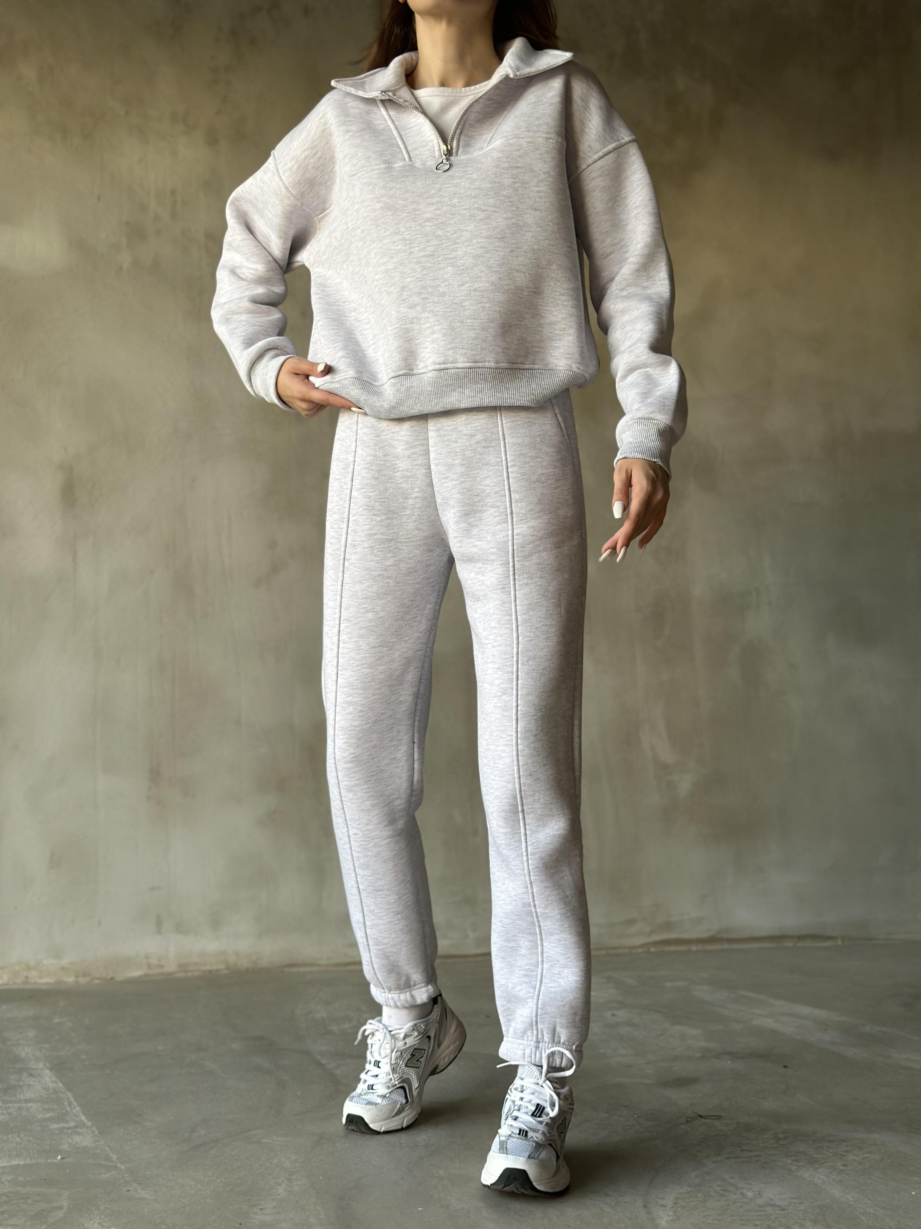 Polo Yaka Jogger Eşofman Takmı - Gri