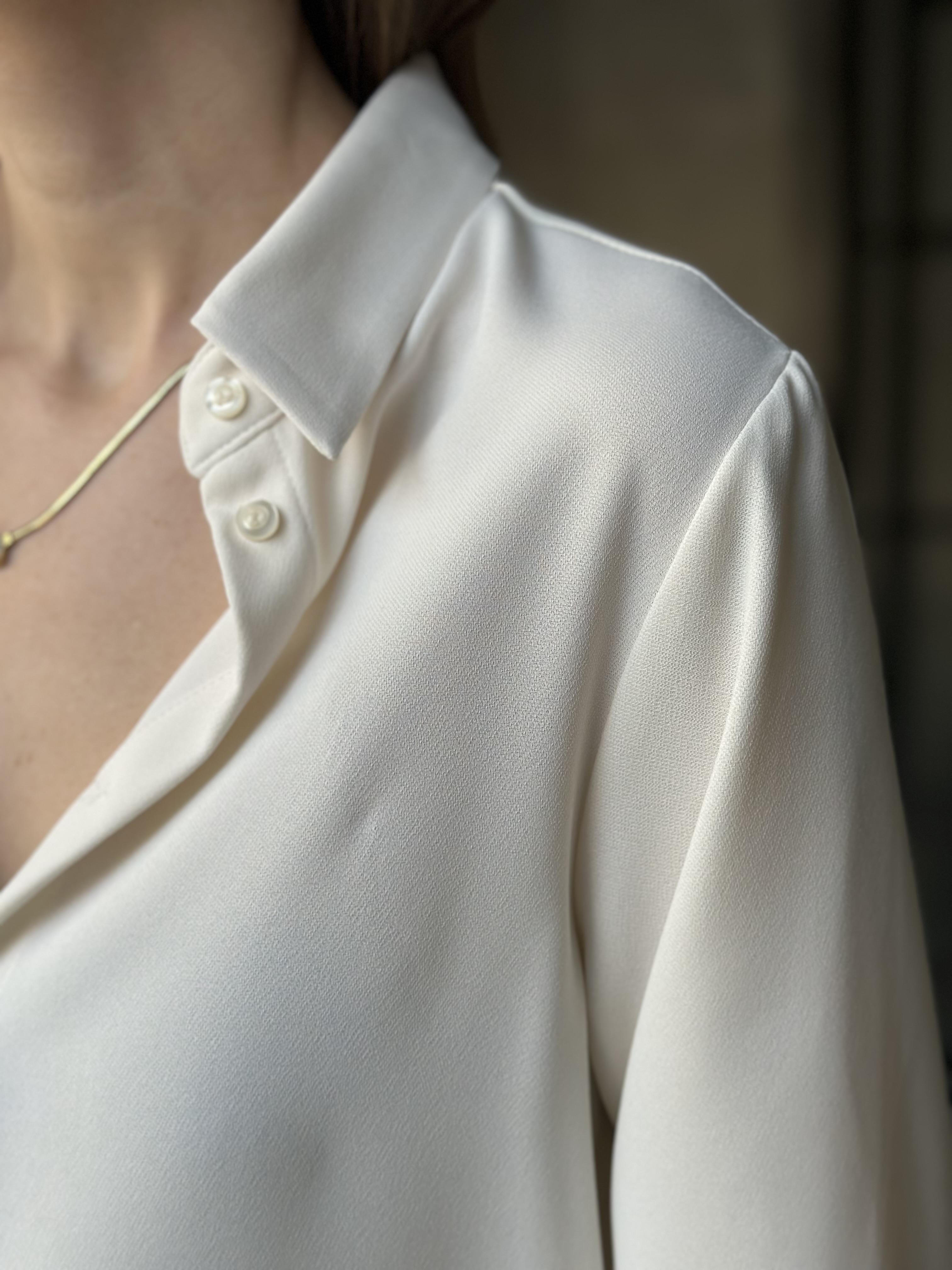 Premium Relaxed Fit Kırık Beyaz Gömlek