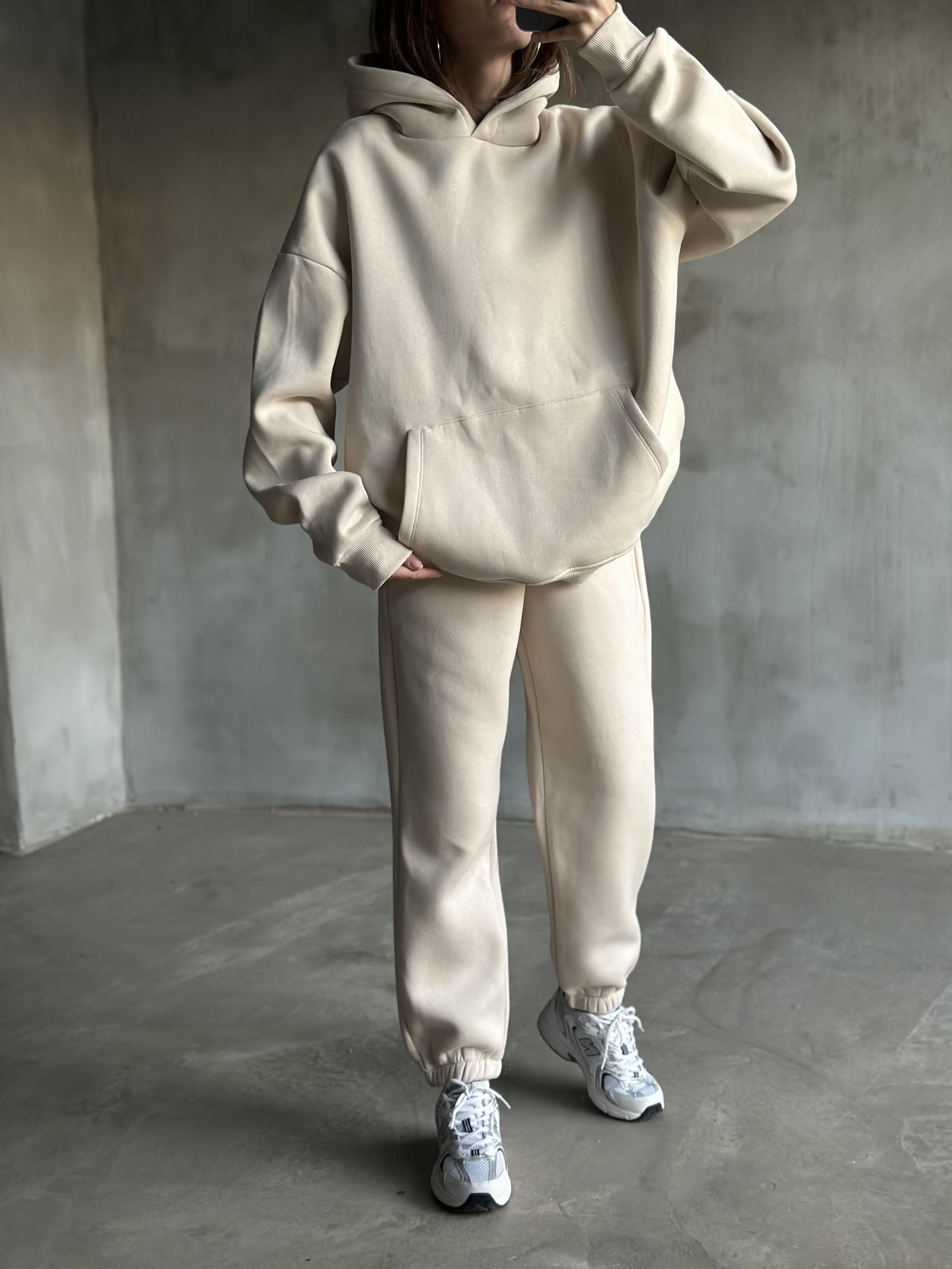 Rope Unisex Oversize Takım - Bej