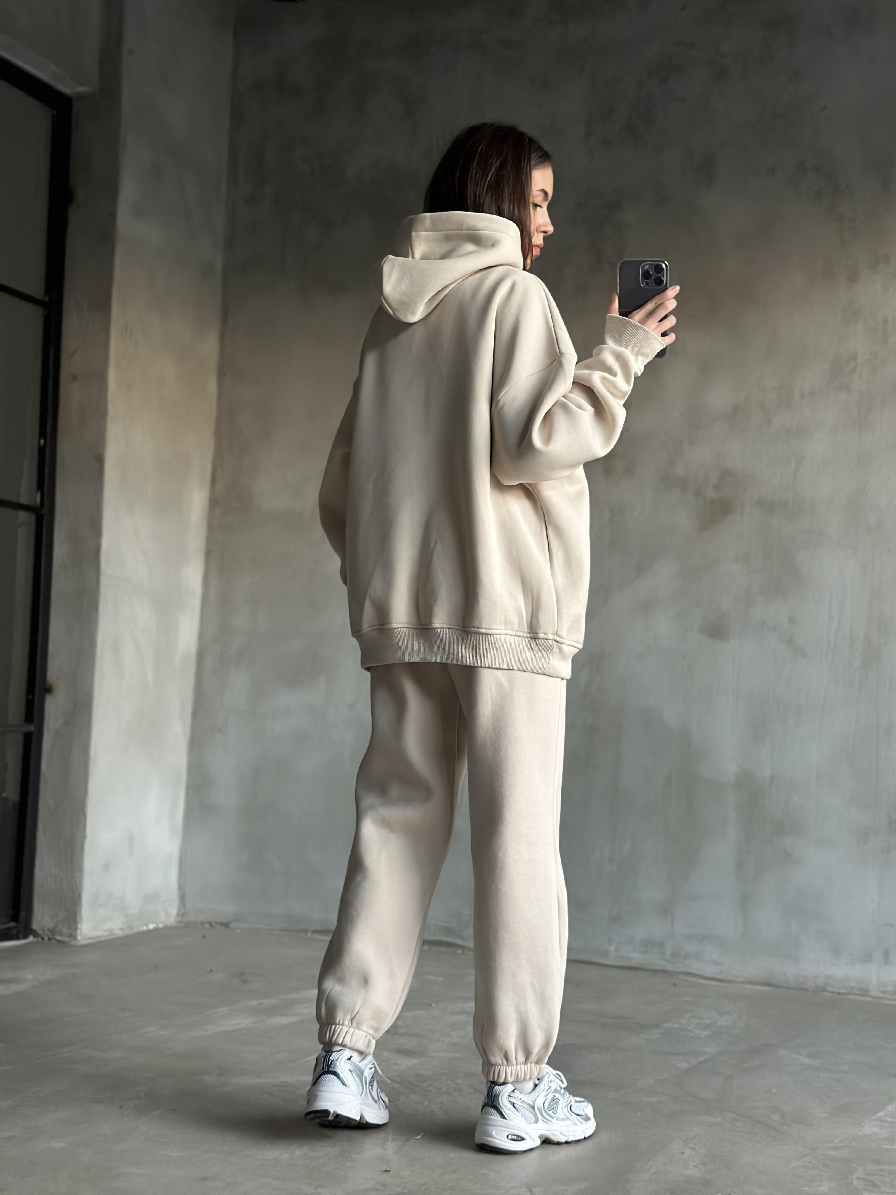 Rope Unisex Oversize Takım - Bej