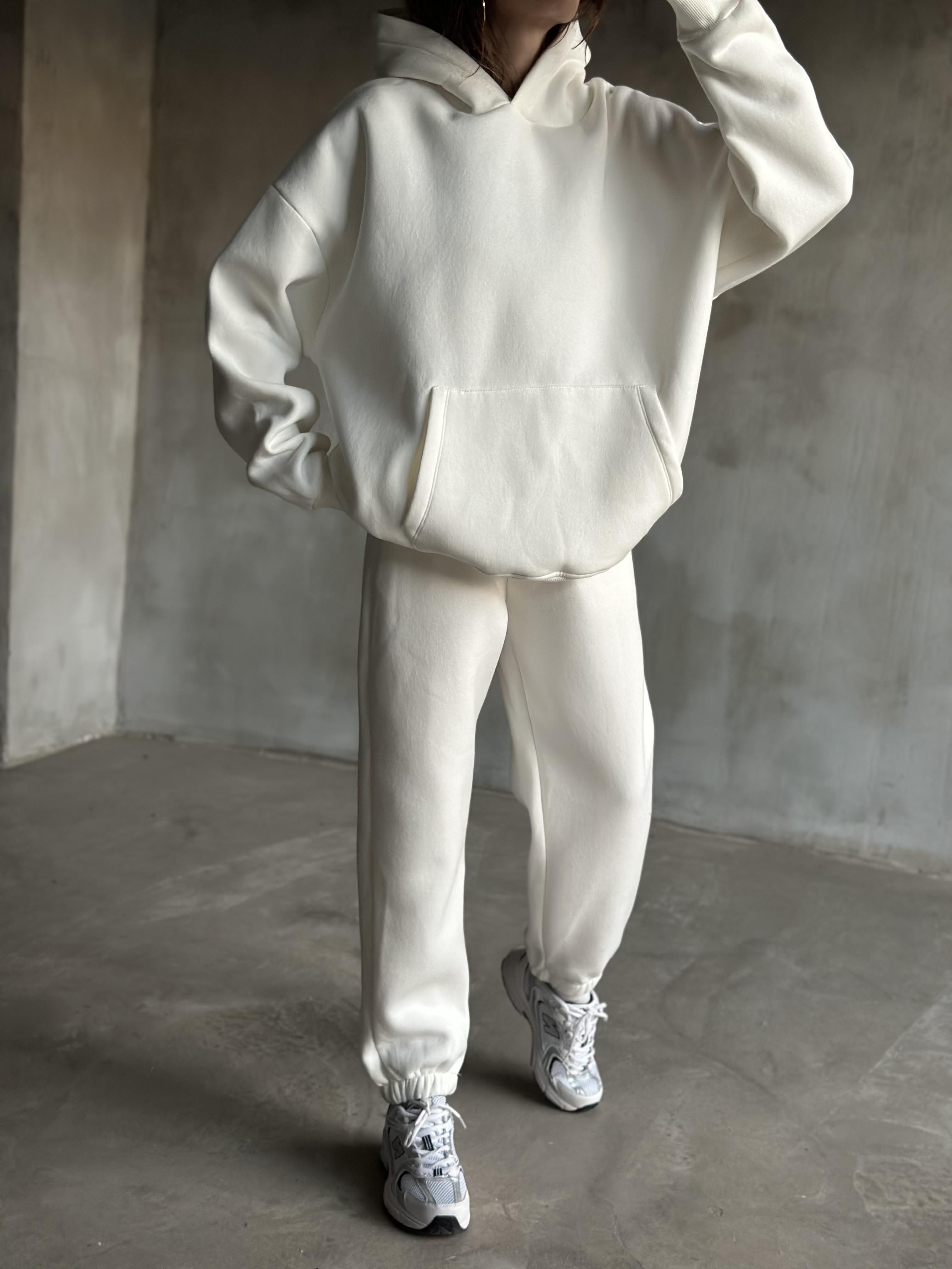 Rope Unisex Oversize Takım - Beyaz