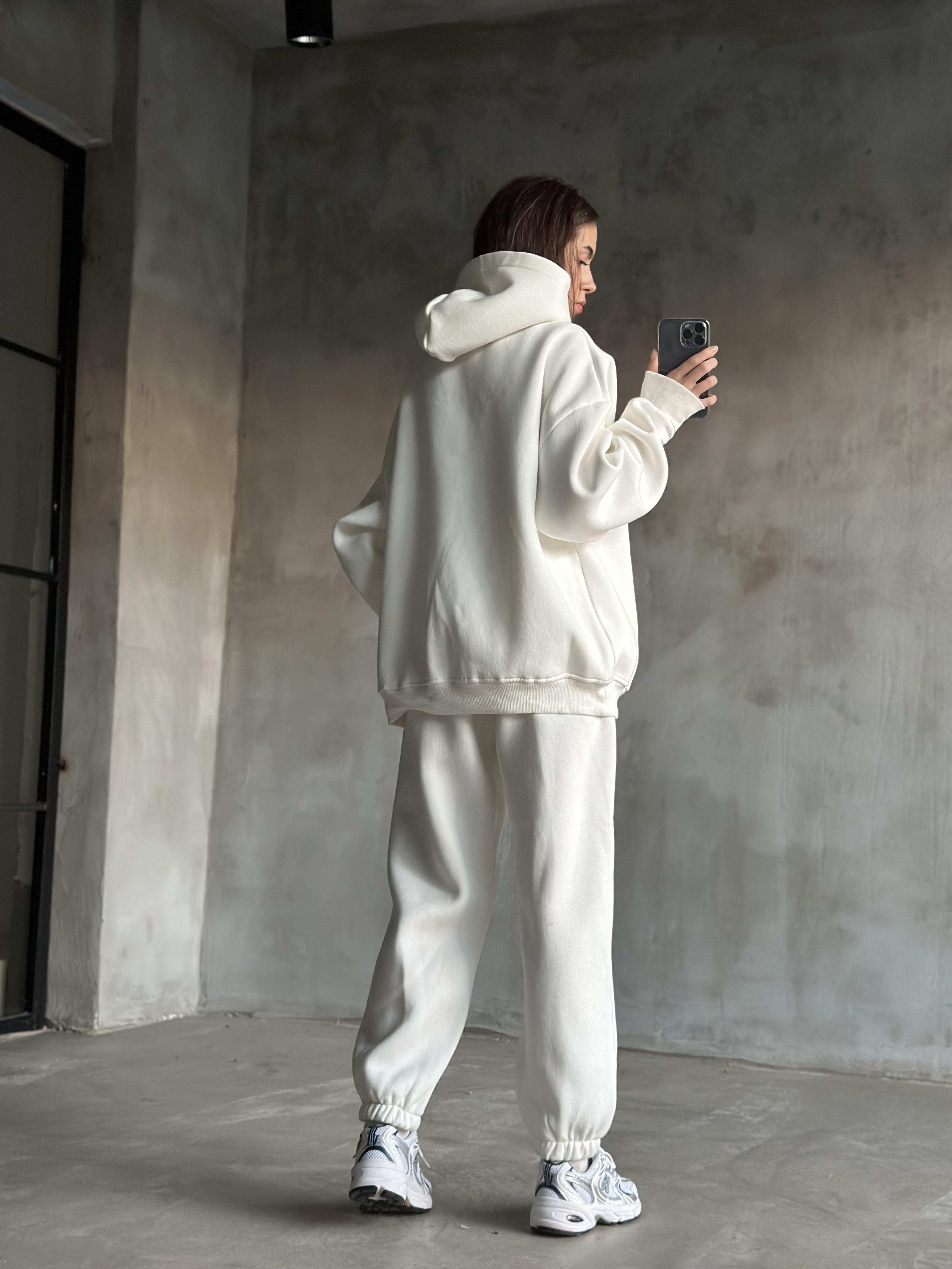 Rope Unisex Oversize Takım - Beyaz