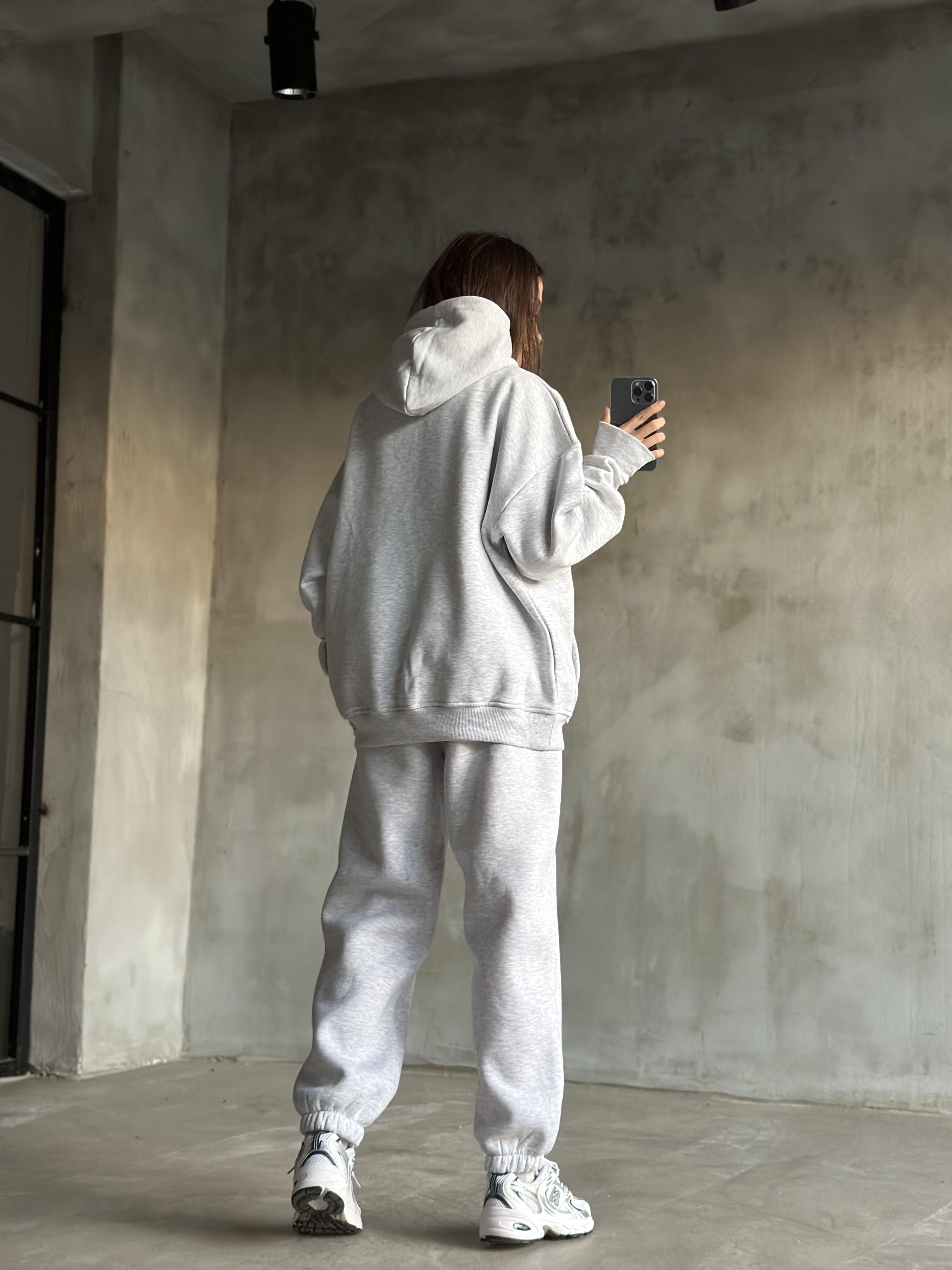 Rope Unisex Oversize Takım - Gri