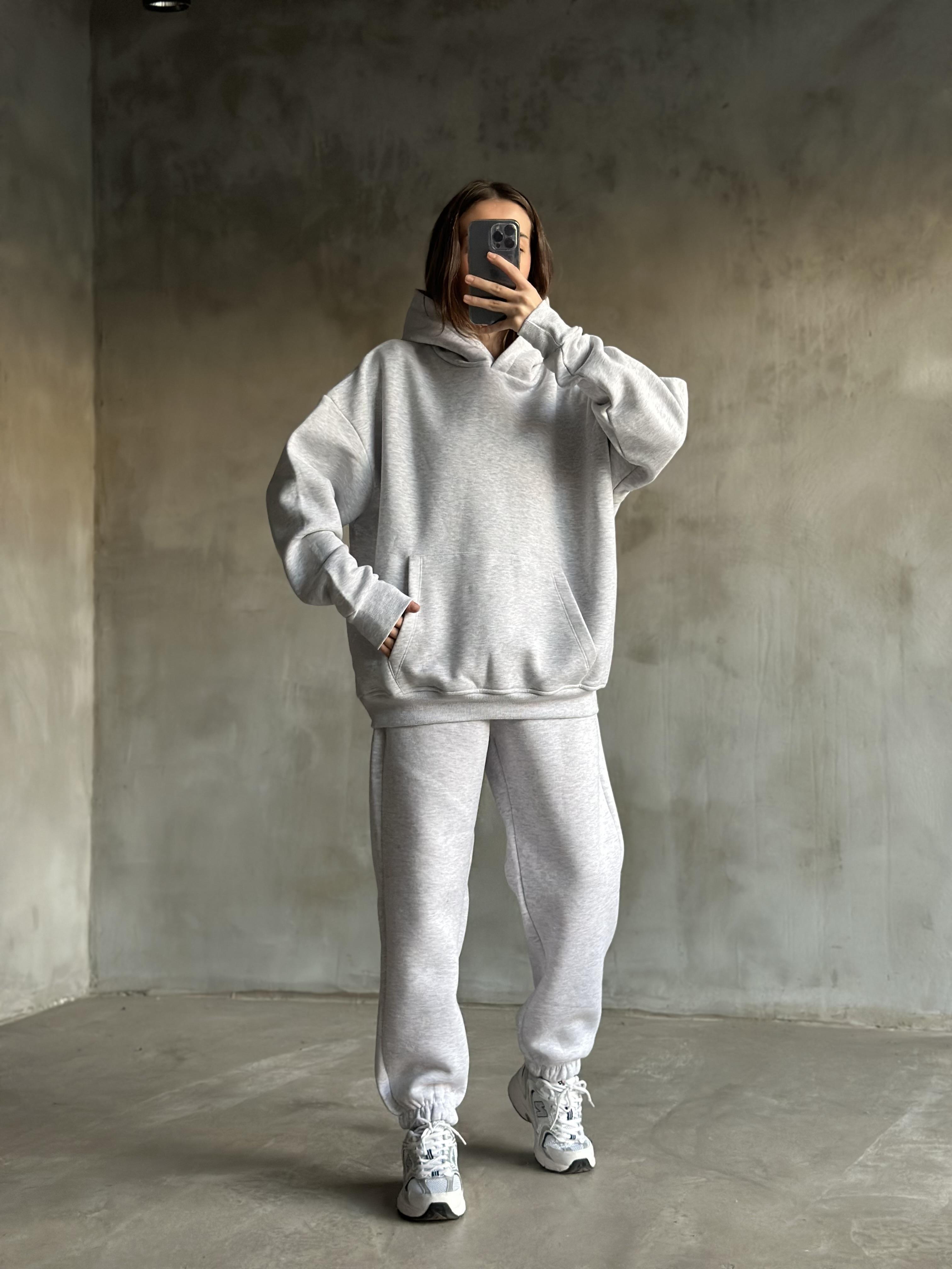 Rope Unisex Oversize Takım - Gri