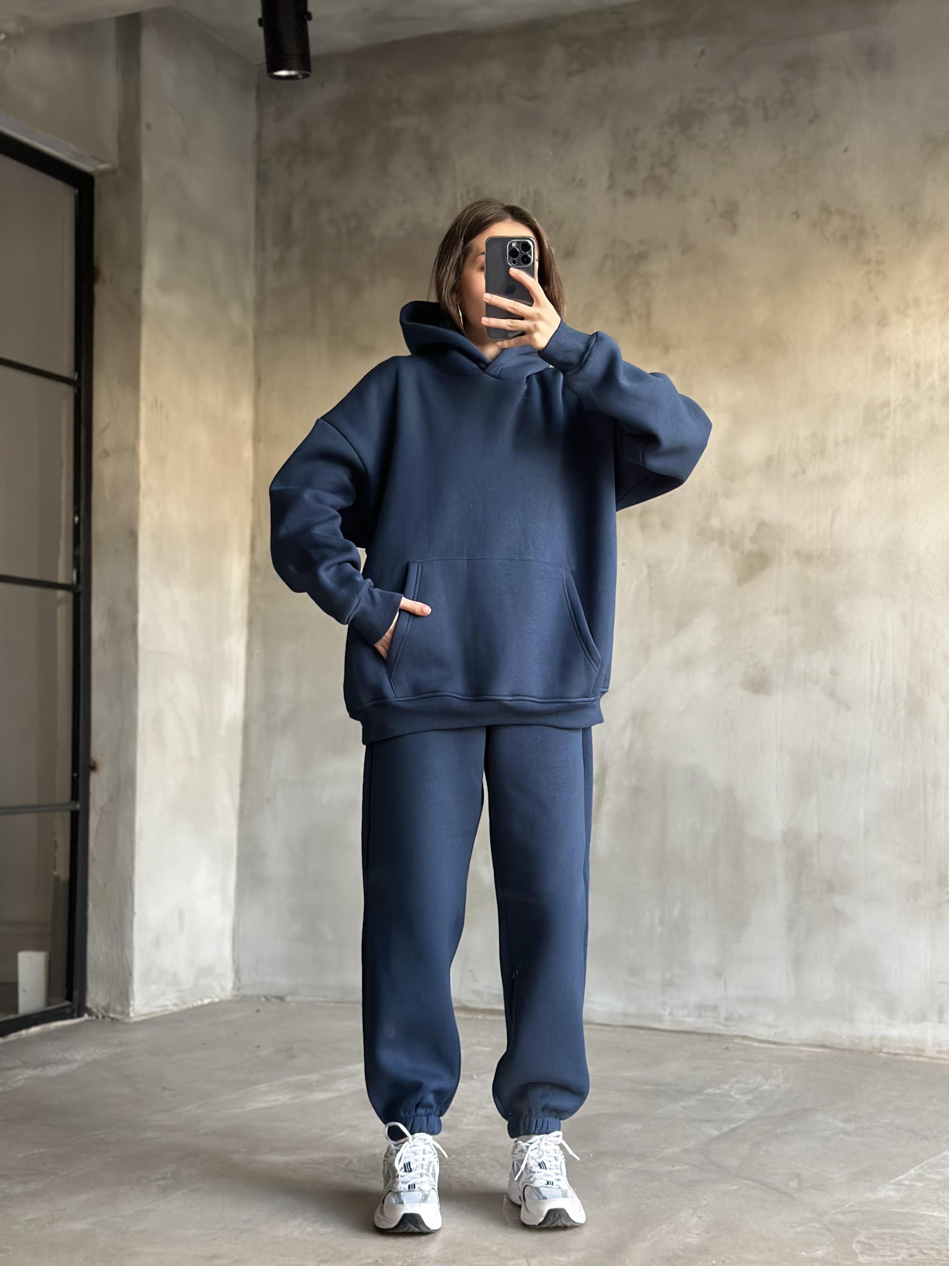 Rope Unisex Oversize Takım - İndigo