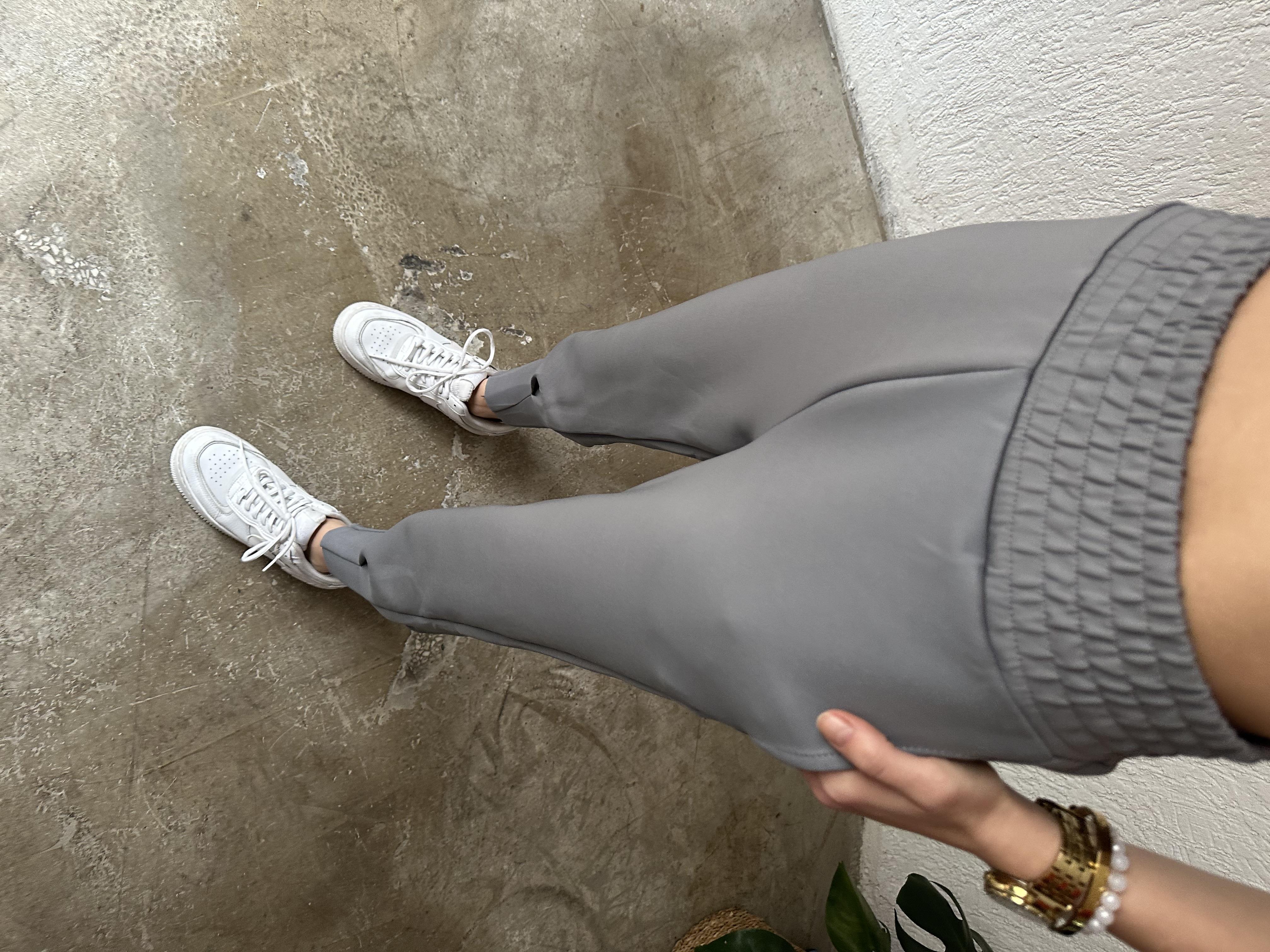 Scuba Kumaş Jogger Pantolon - Gri