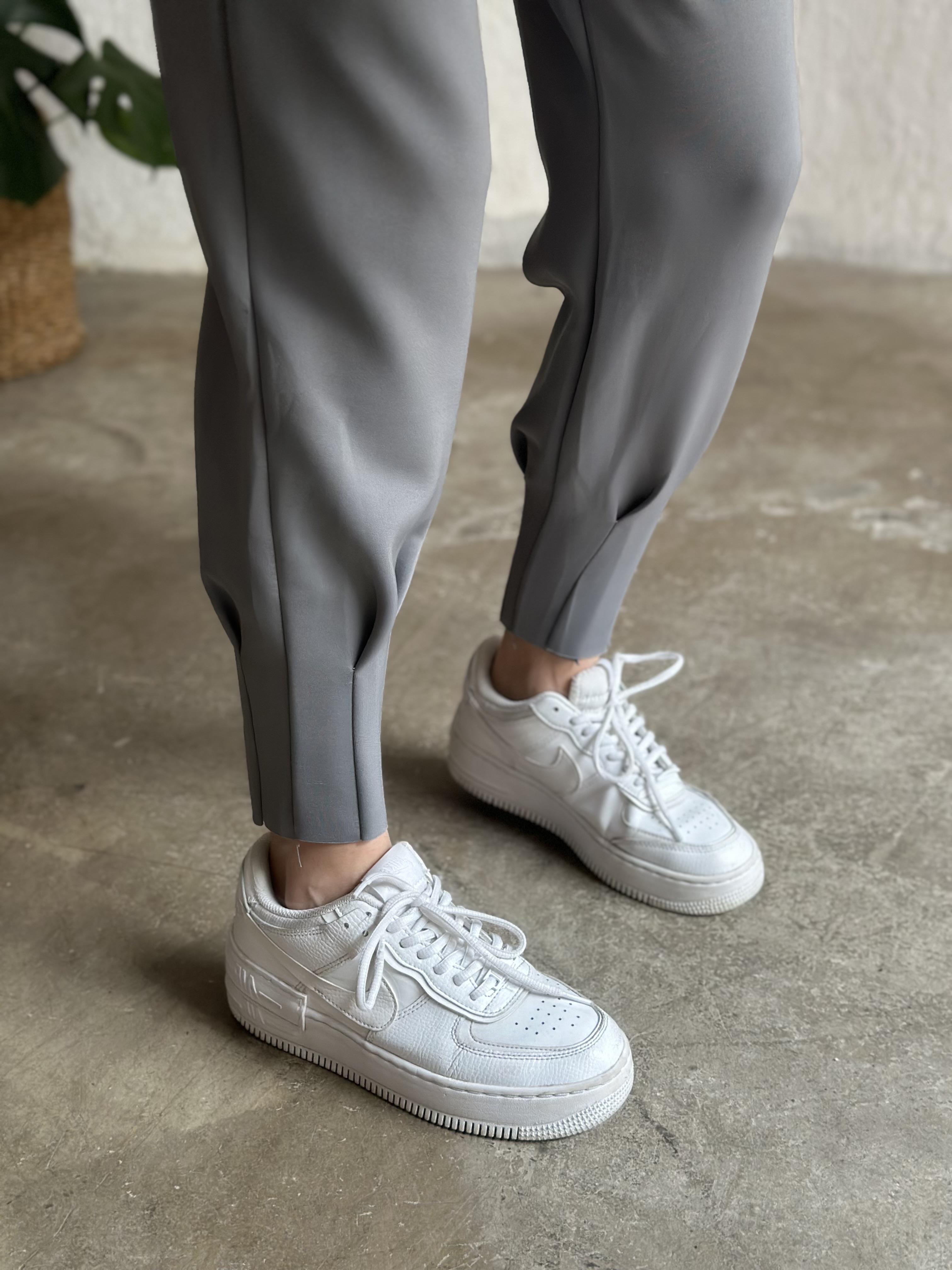 Scuba Kumaş Jogger Pantolon - Gri