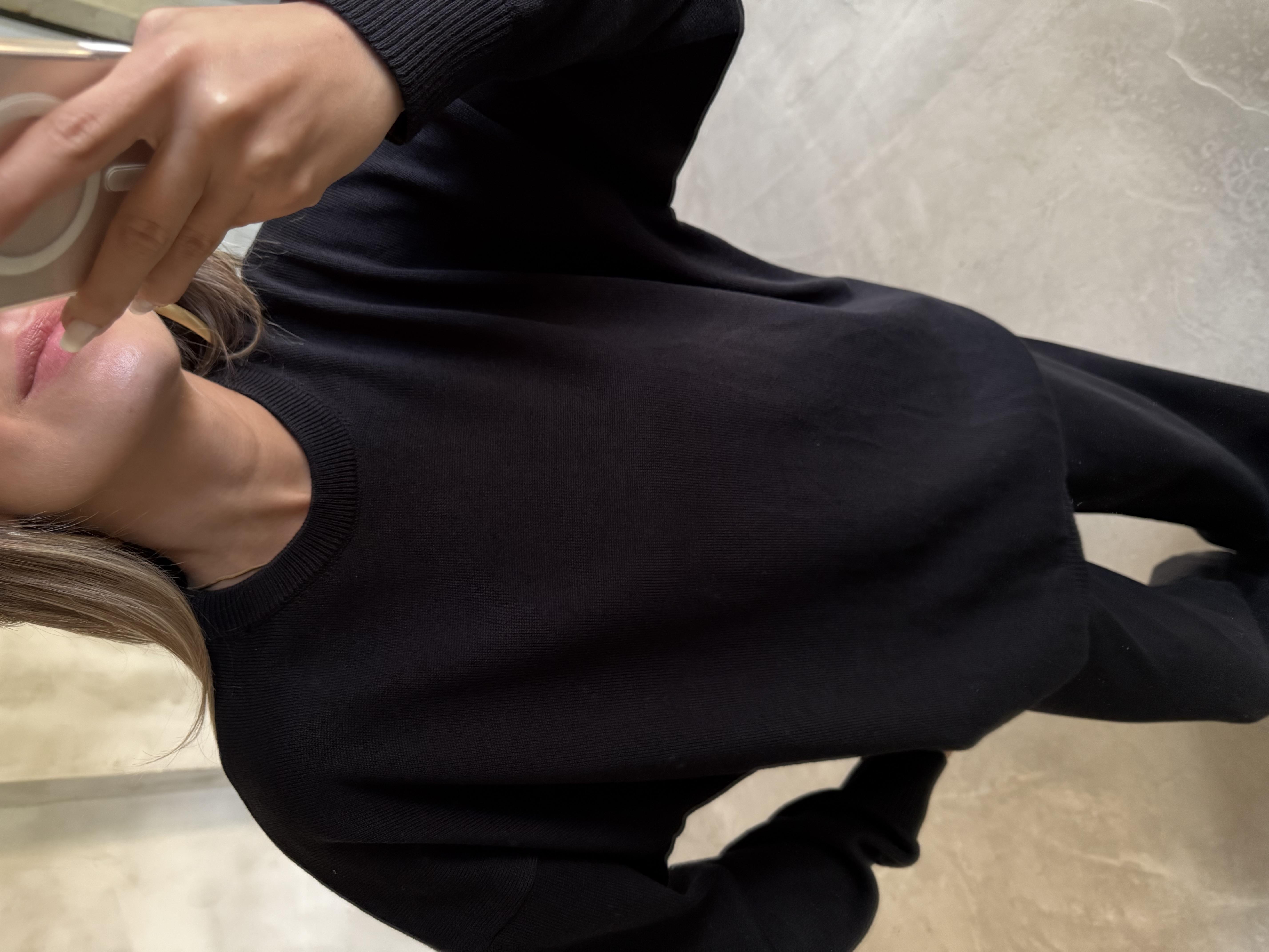 Siyah Basic Oversize Triko Takım 