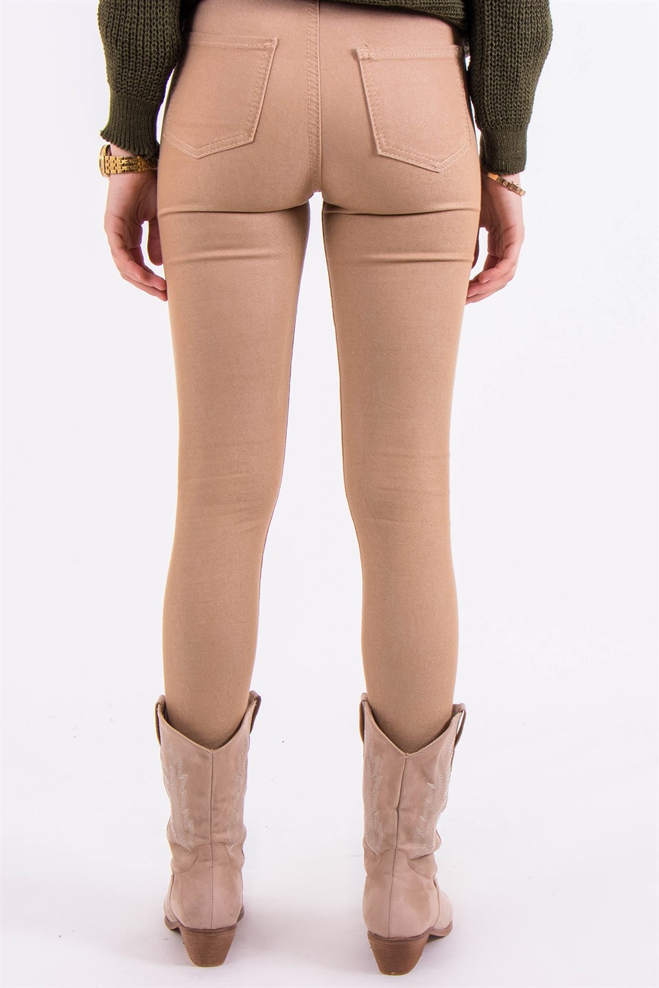Skinny Pantolon - Bej