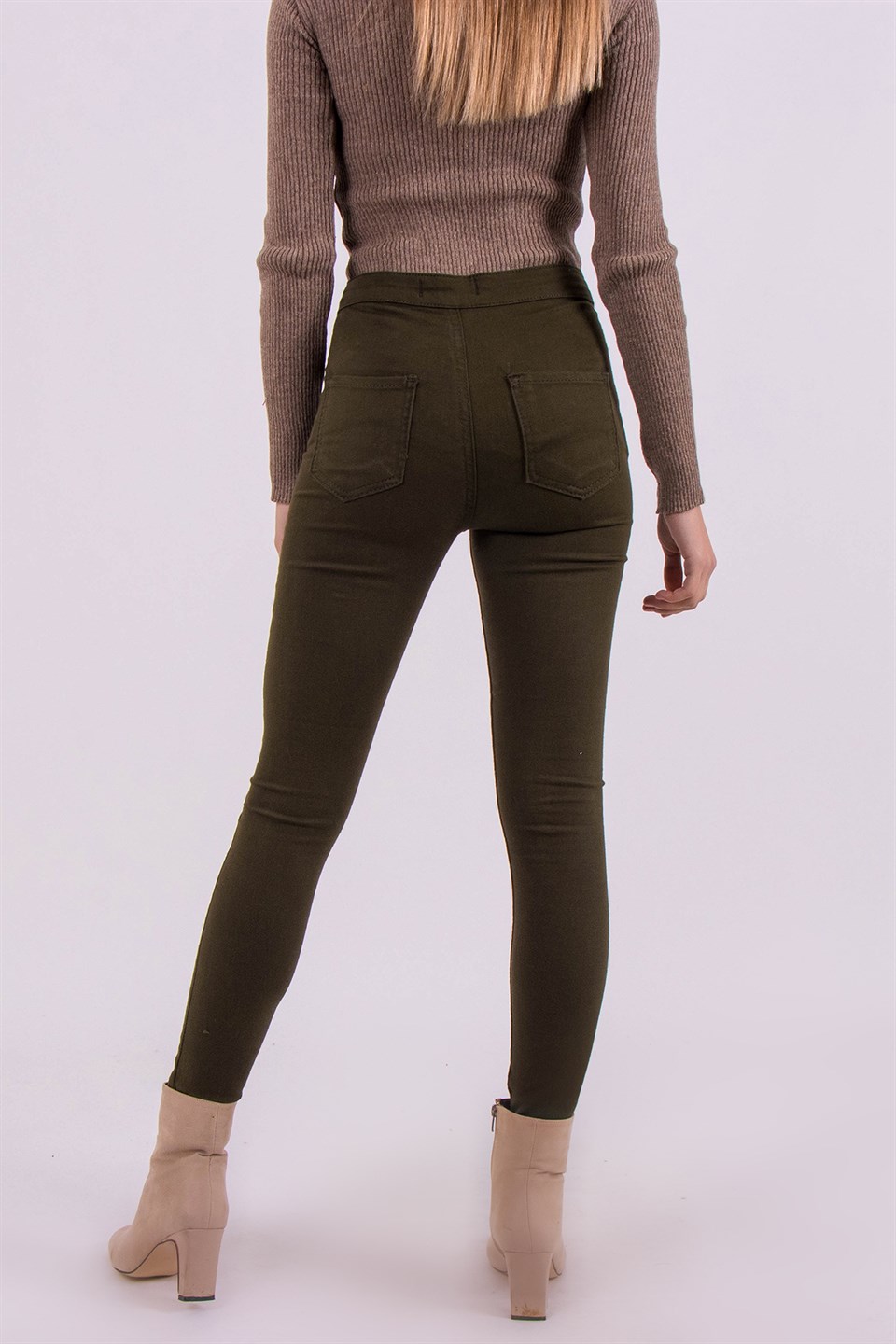 Skinny Pantolon - Haki