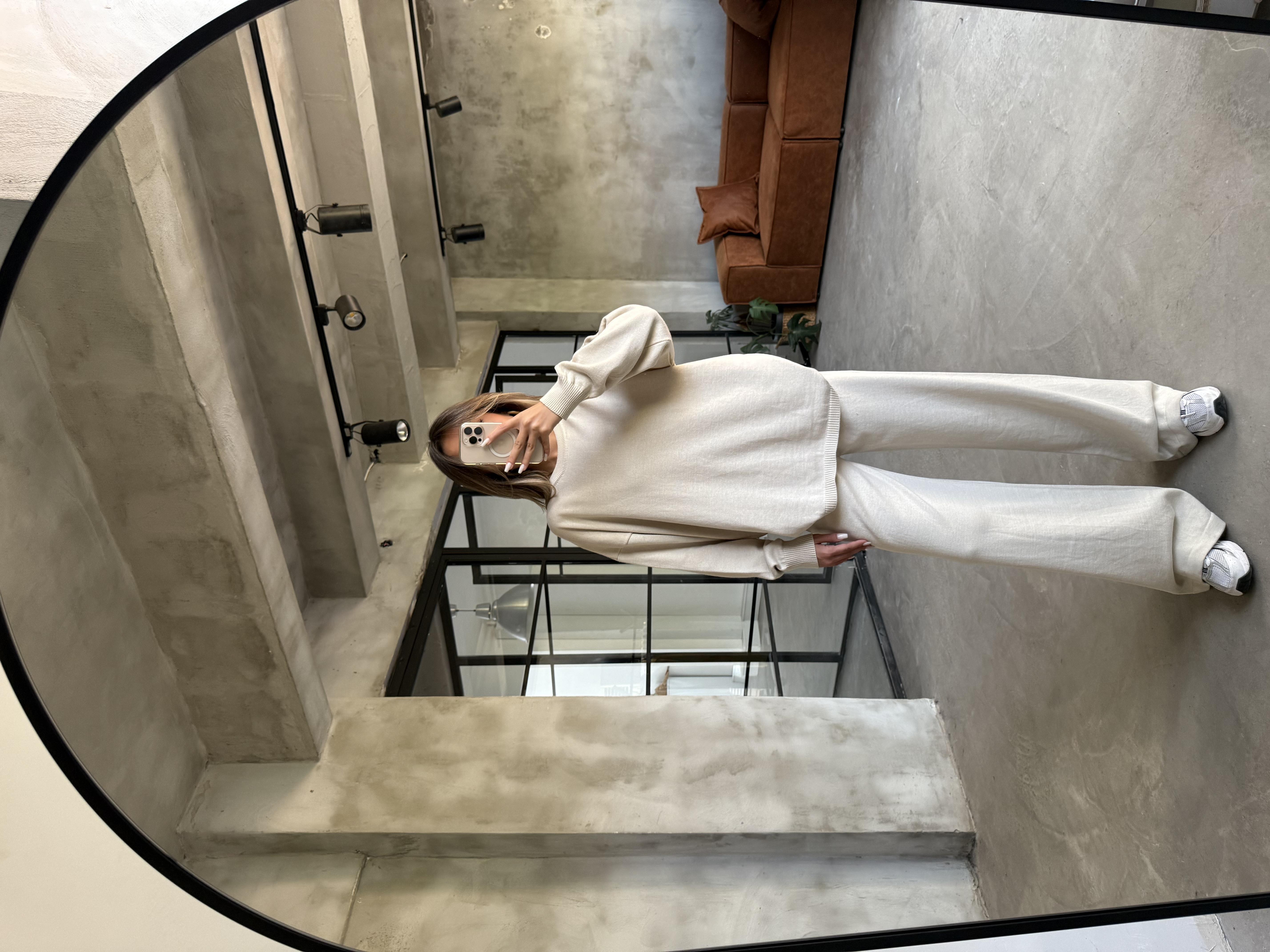 Taş Basic Oversize Triko Takım