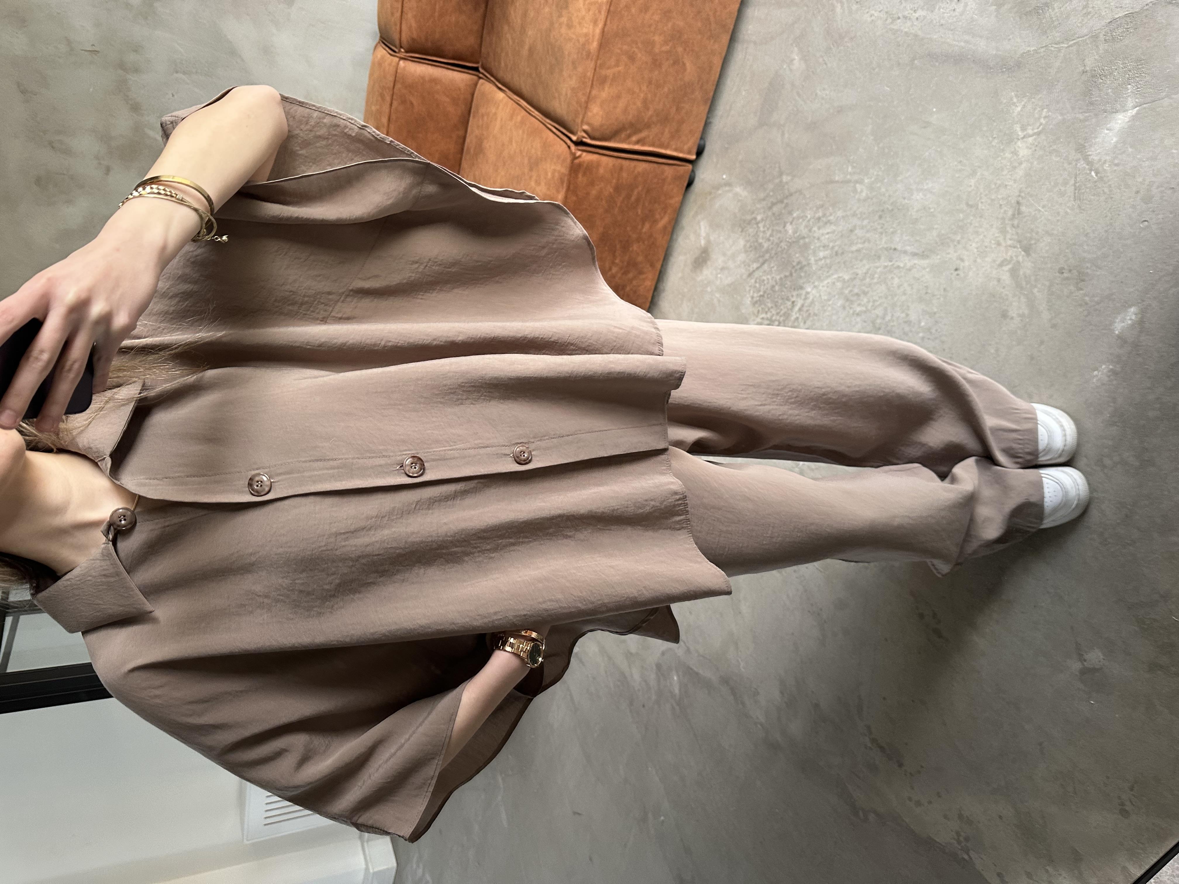 Tencel Modal Yarasa Kol Takım - Camel