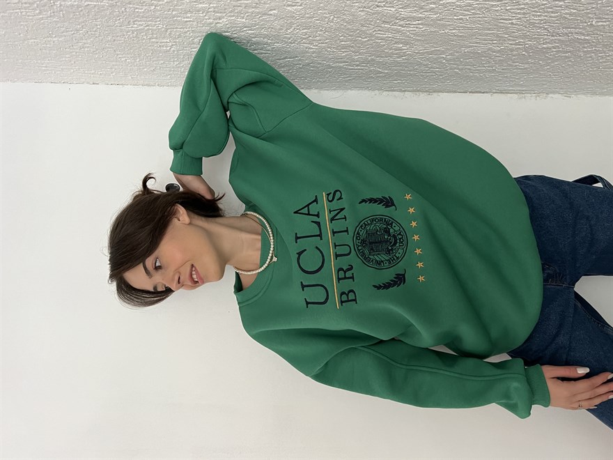 Ucla Oversize Sweatshirt - Yeşil